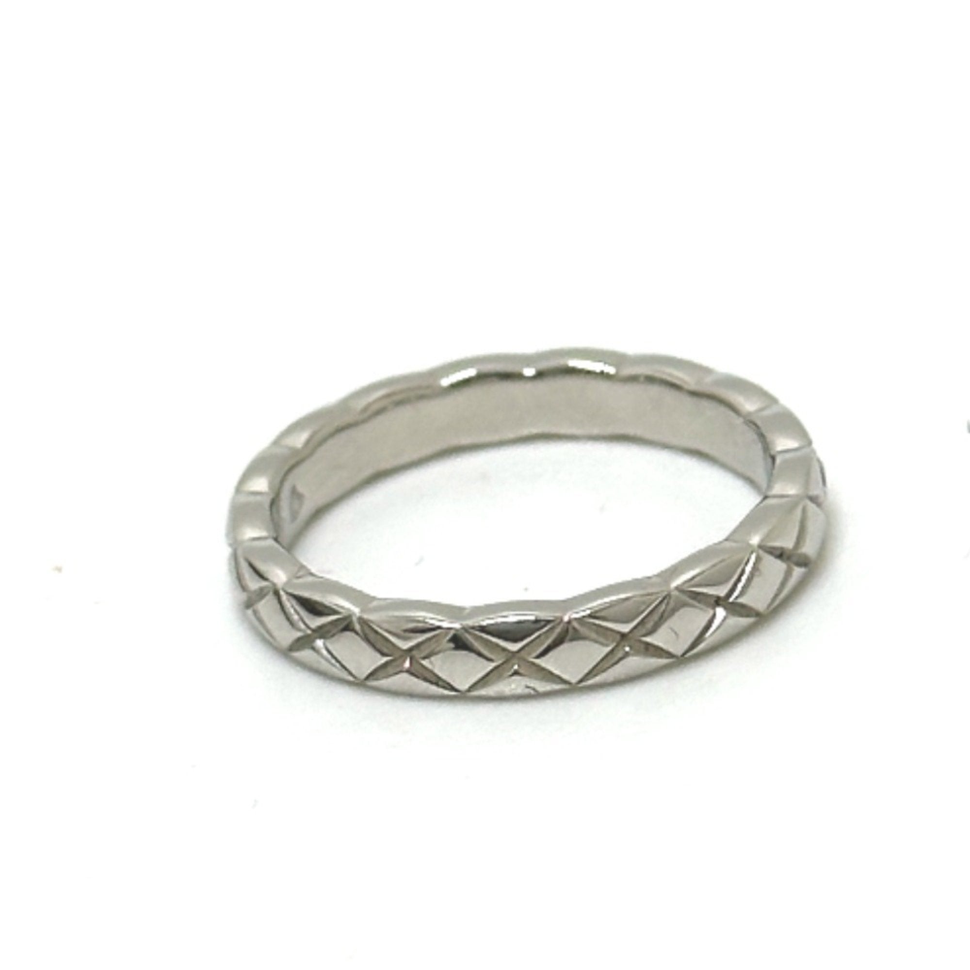 Coco Crush Band Ring 18K White Gold With 5 Diamonds