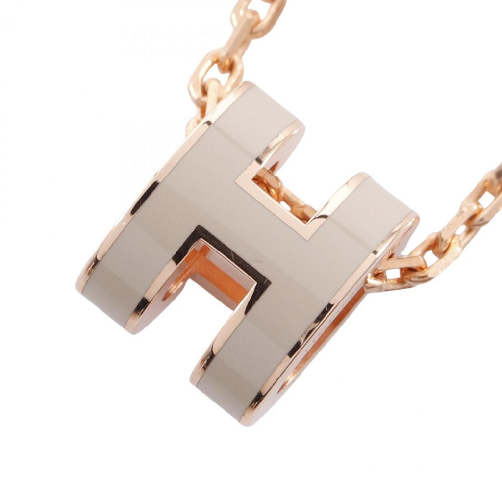 Pop H Pendant Necklace Gold-Tone Metal