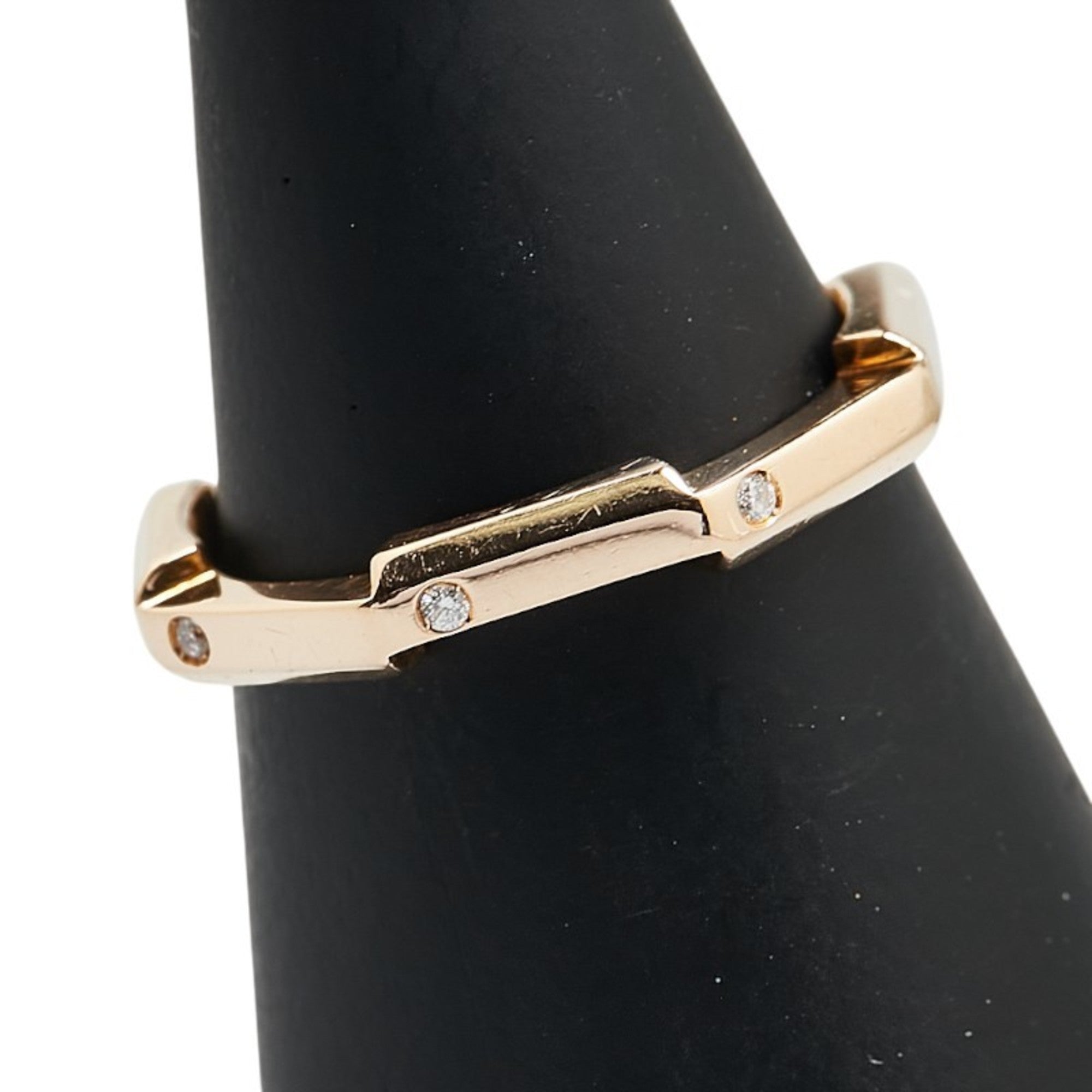Link To Love Ring 18K Rose Gold With Diamond