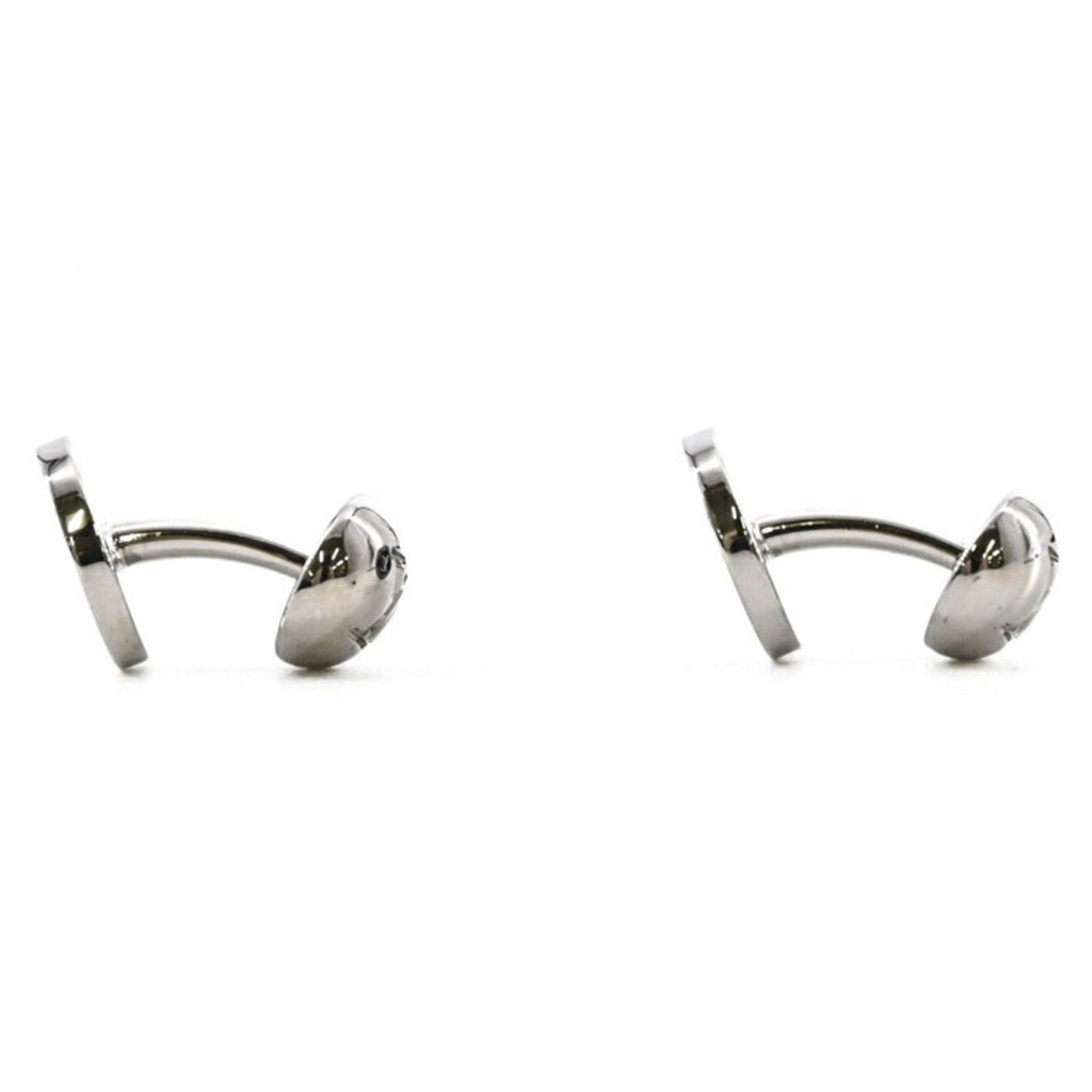 Cufflinks Enamel and Sterling Silver Black Bracelet