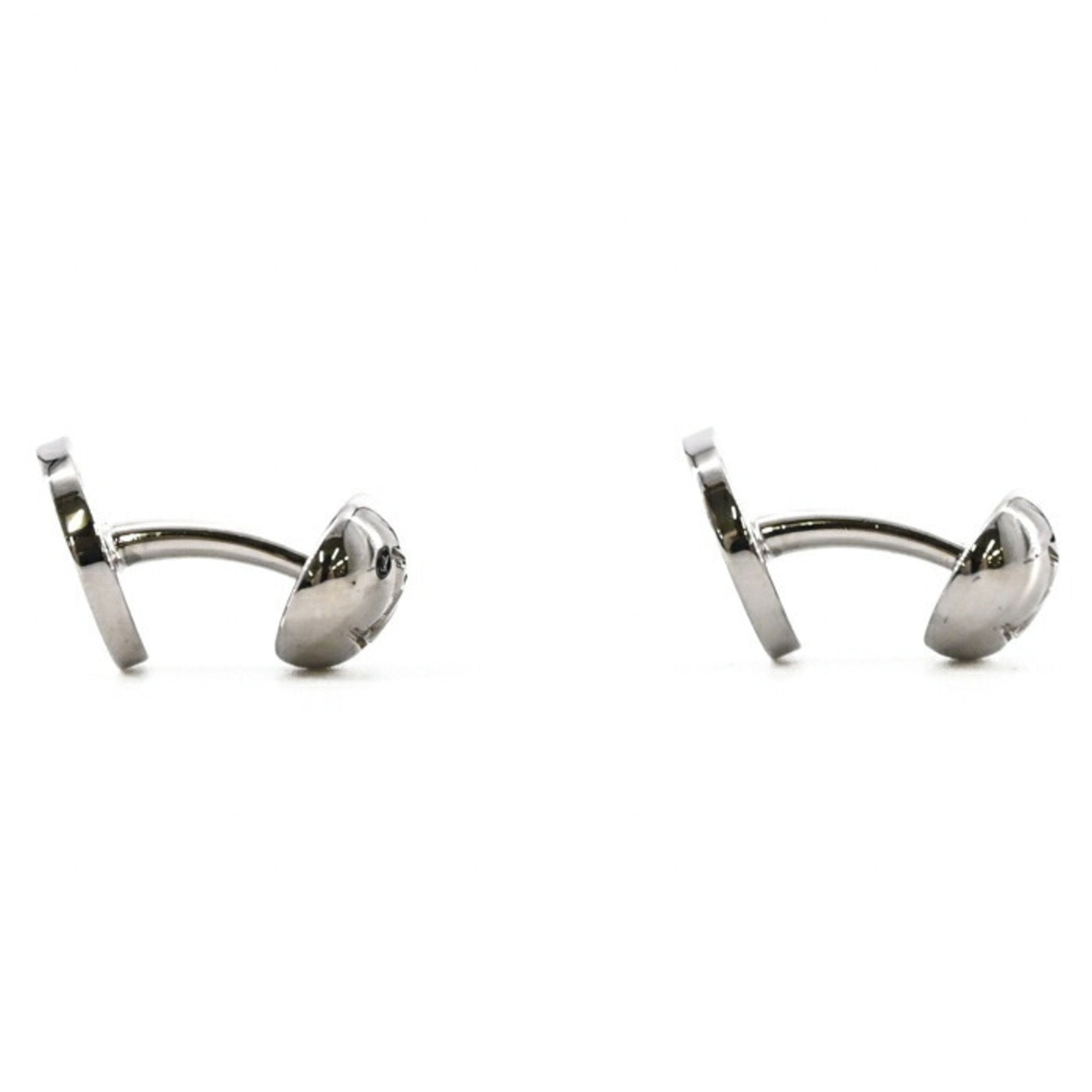 Cufflinks Enamel and Sterling Silver Black Bracelet