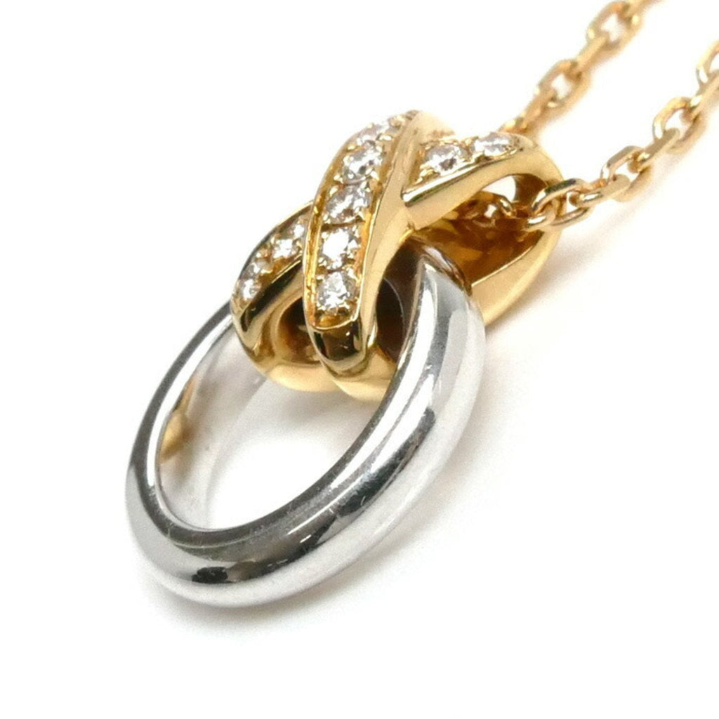 Pendant Necklace 18K Rose Gold and 18K White Gold
