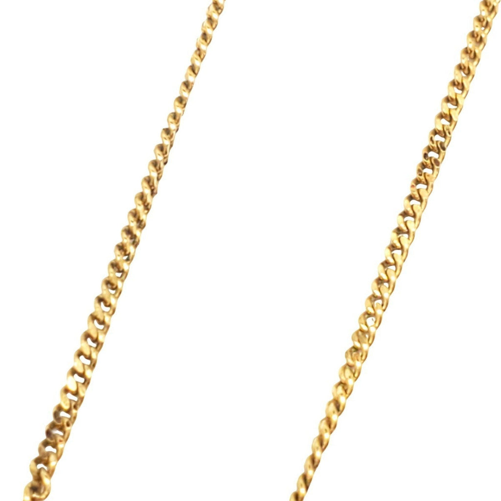 Pendant Necklace Gold with Rhinestone