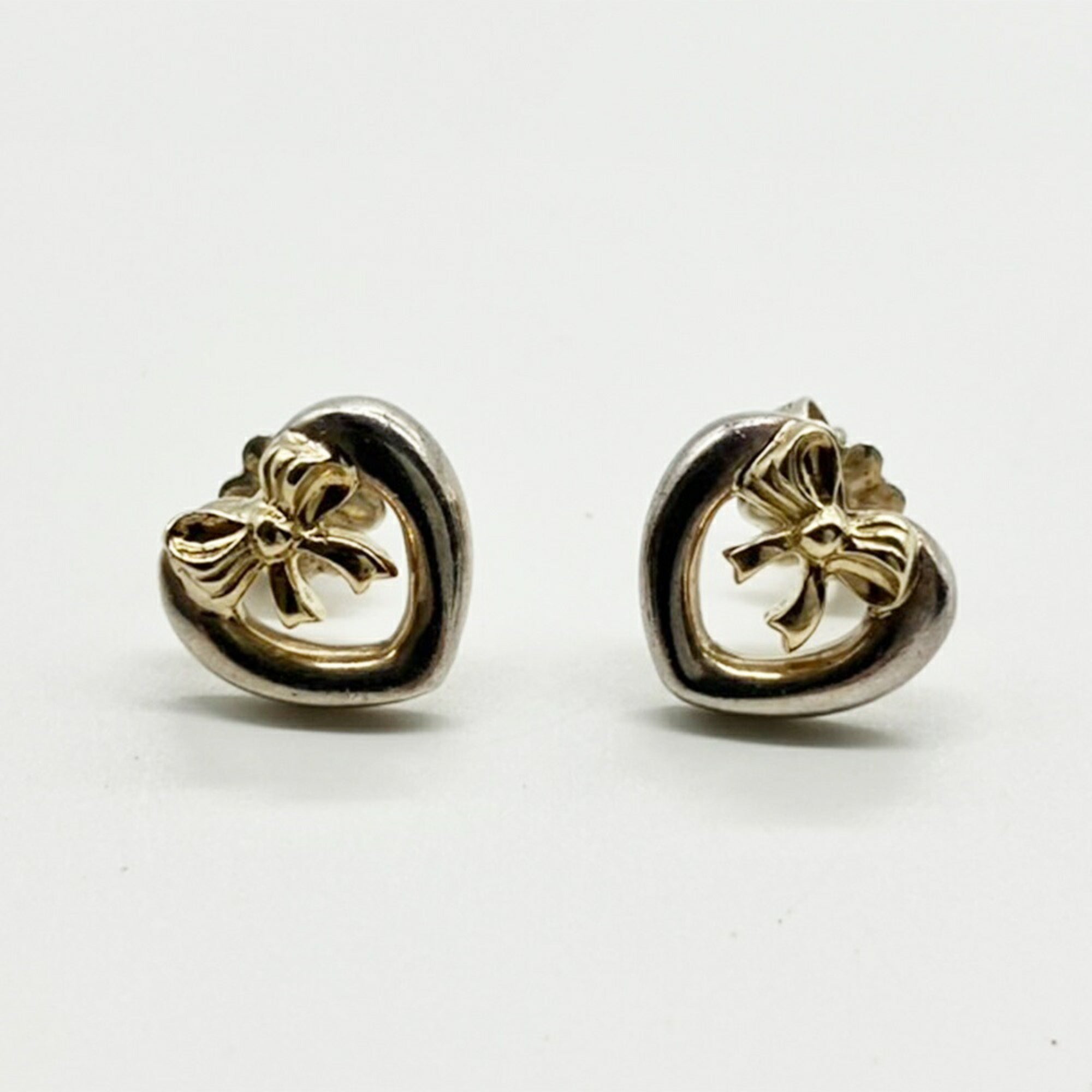 Earrings 18K Yellow Gold and Sterling Silver