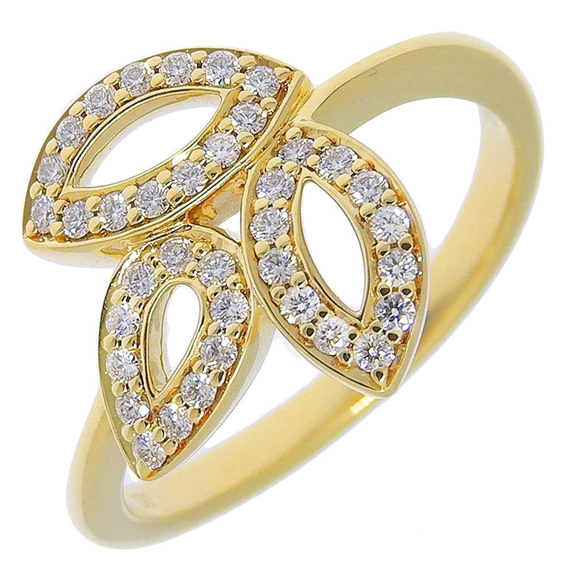 Lily Cluster Mini Ring 18K Yellow Gold with Diamond