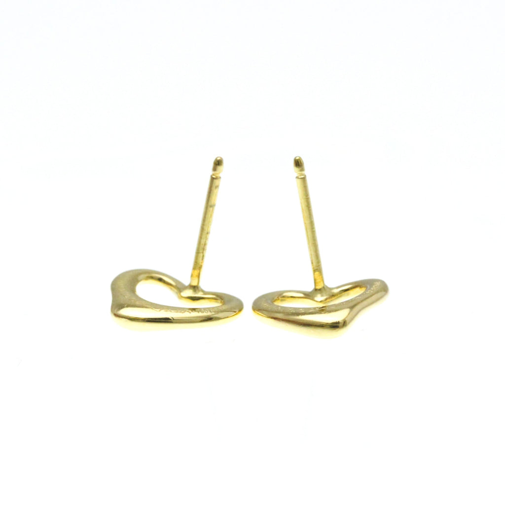 Open Heart Earrings 18K Yellow Gold 11mm 18K Yellow Gold