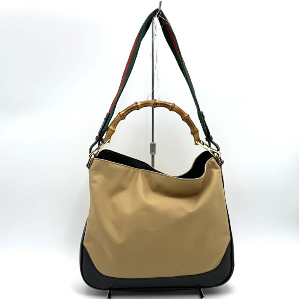 Diana Bamboo Shoulder Bag Leather Medium