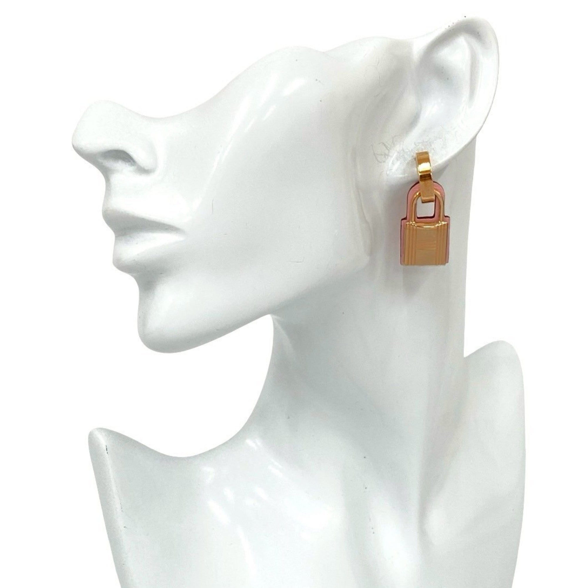 Earrings Swift Leather and 18K Rose Gold