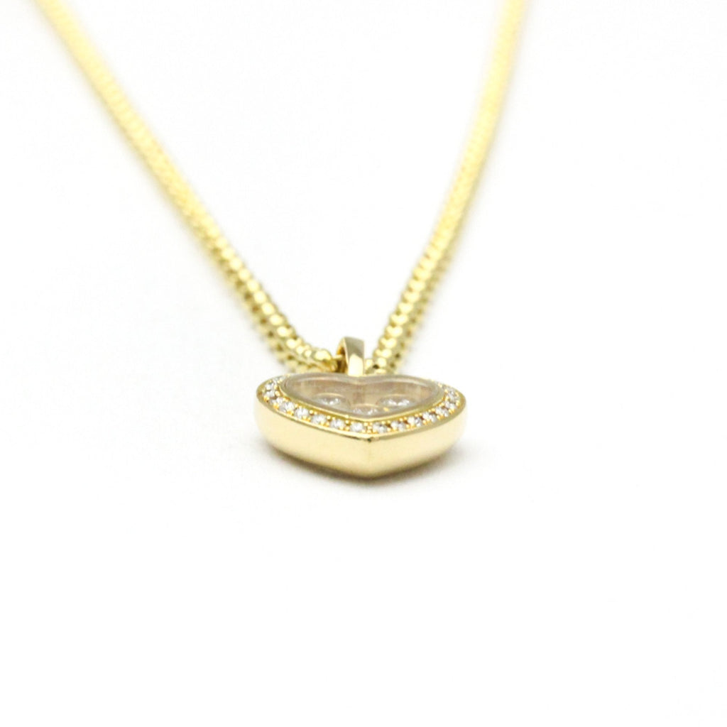 Happy Diamonds Pendant Necklace 18K Yellow Gold with Diamond