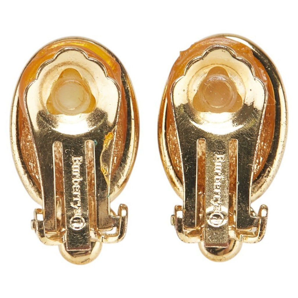 Vintage Earrings Rhinestone Gold-Tone Metal