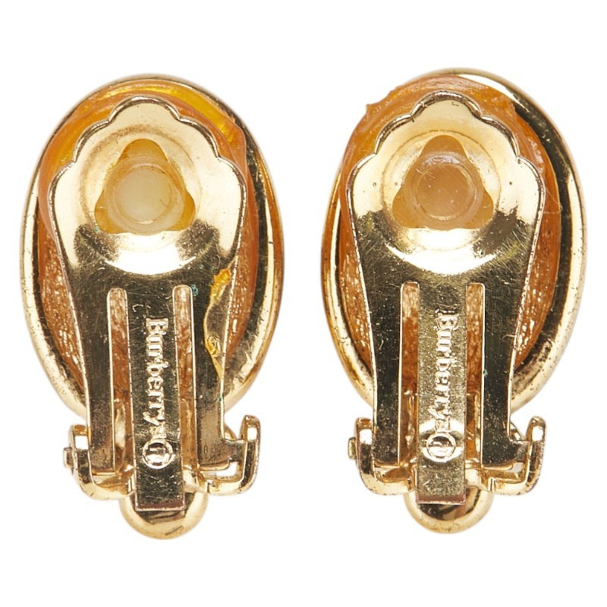 Vintage Earrings Rhinestone Gold-Tone Metal