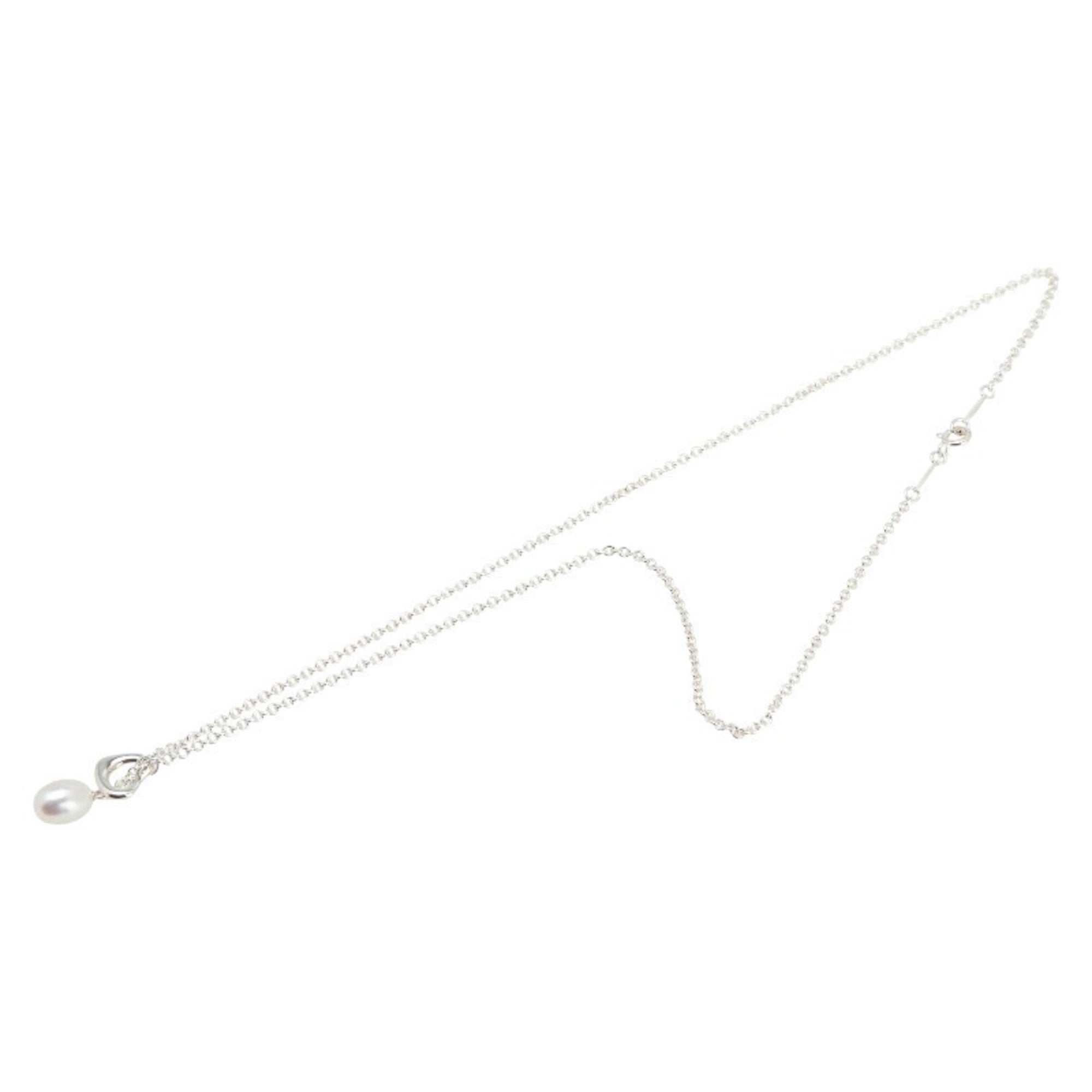 Open Heart Pendant Necklace Sterling Silver 19mm