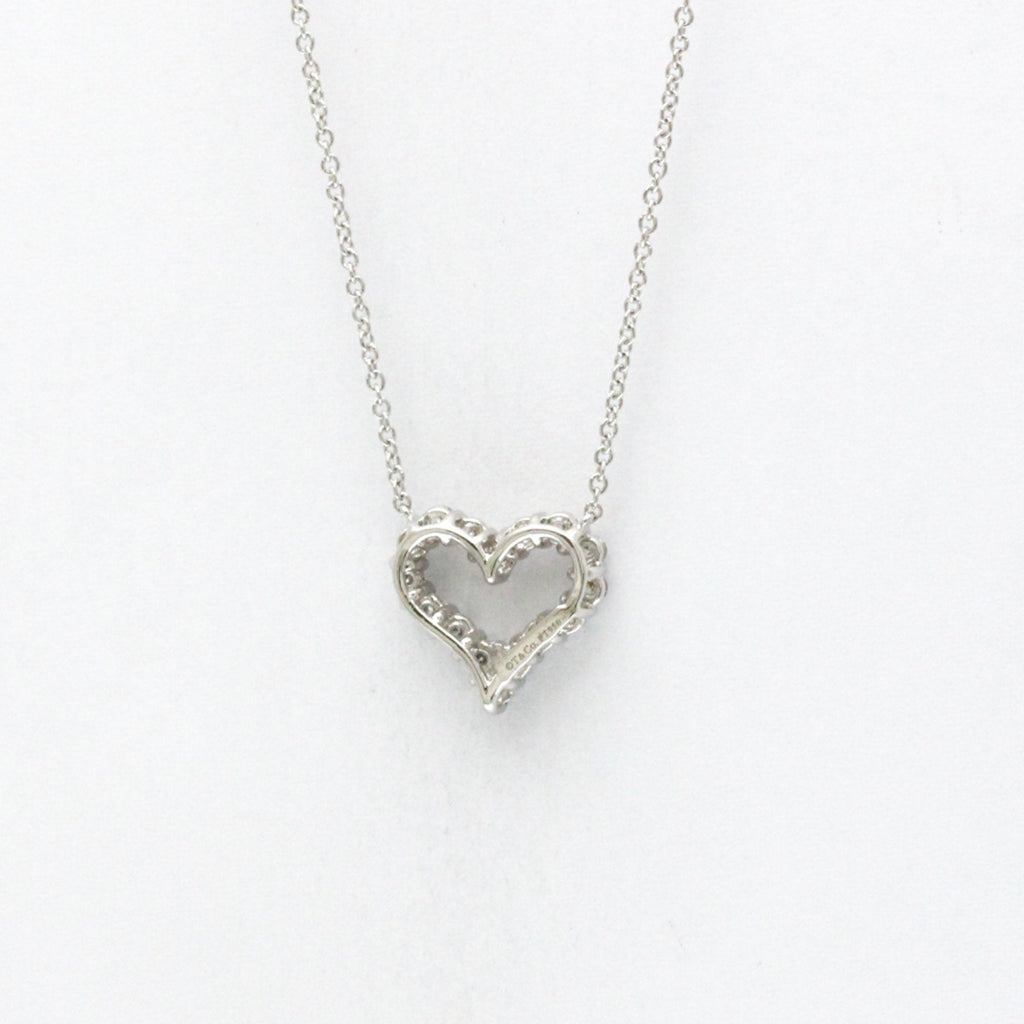 Sentimental Heart Pendant Necklace Platinum Mini with Diamond