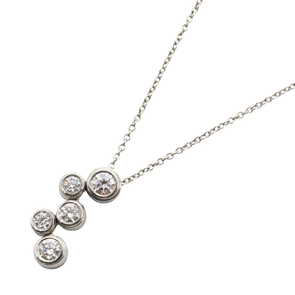 Bubble Pendant Necklace Platinum with Diamond