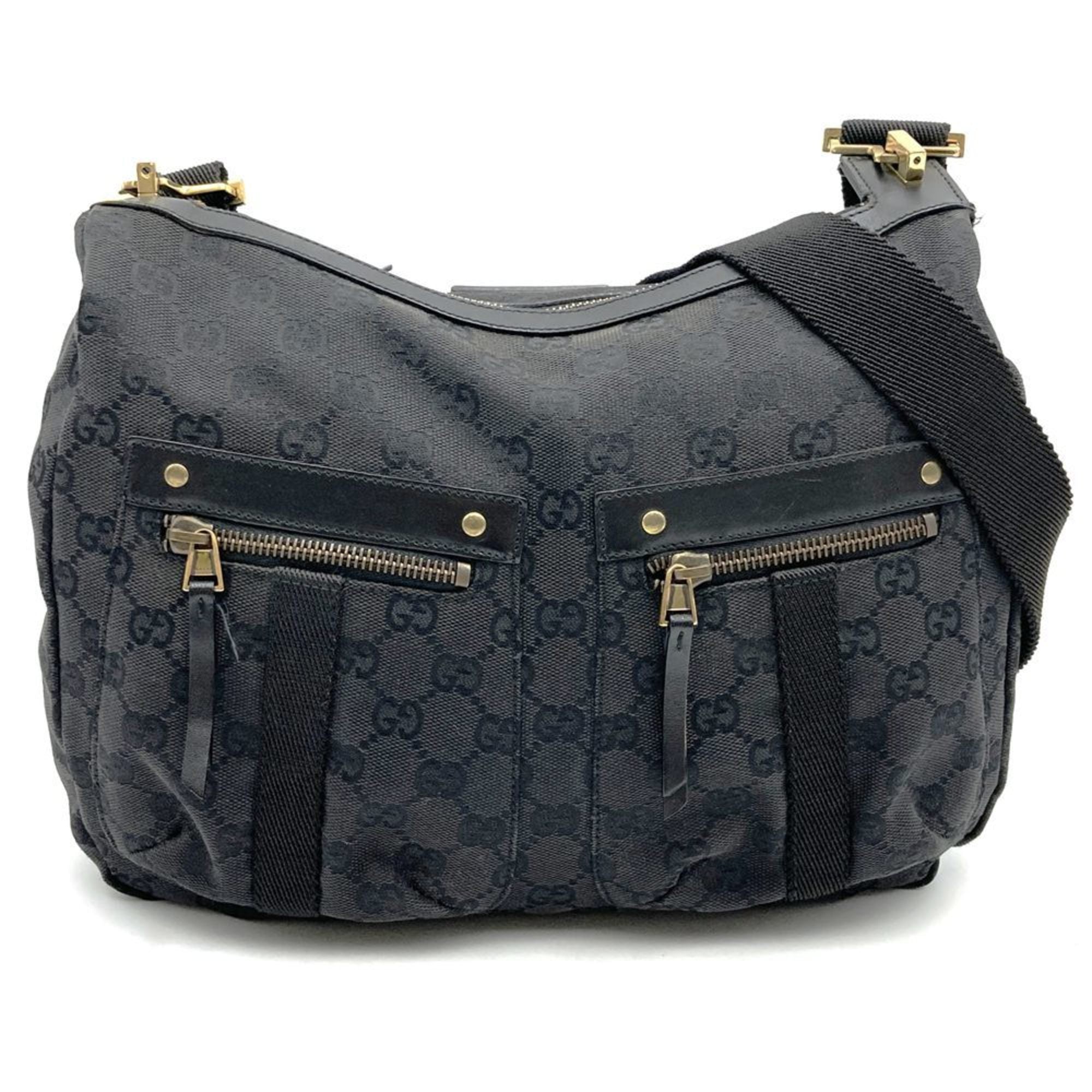 New Ladies Web Hobo GG Canvas Medium