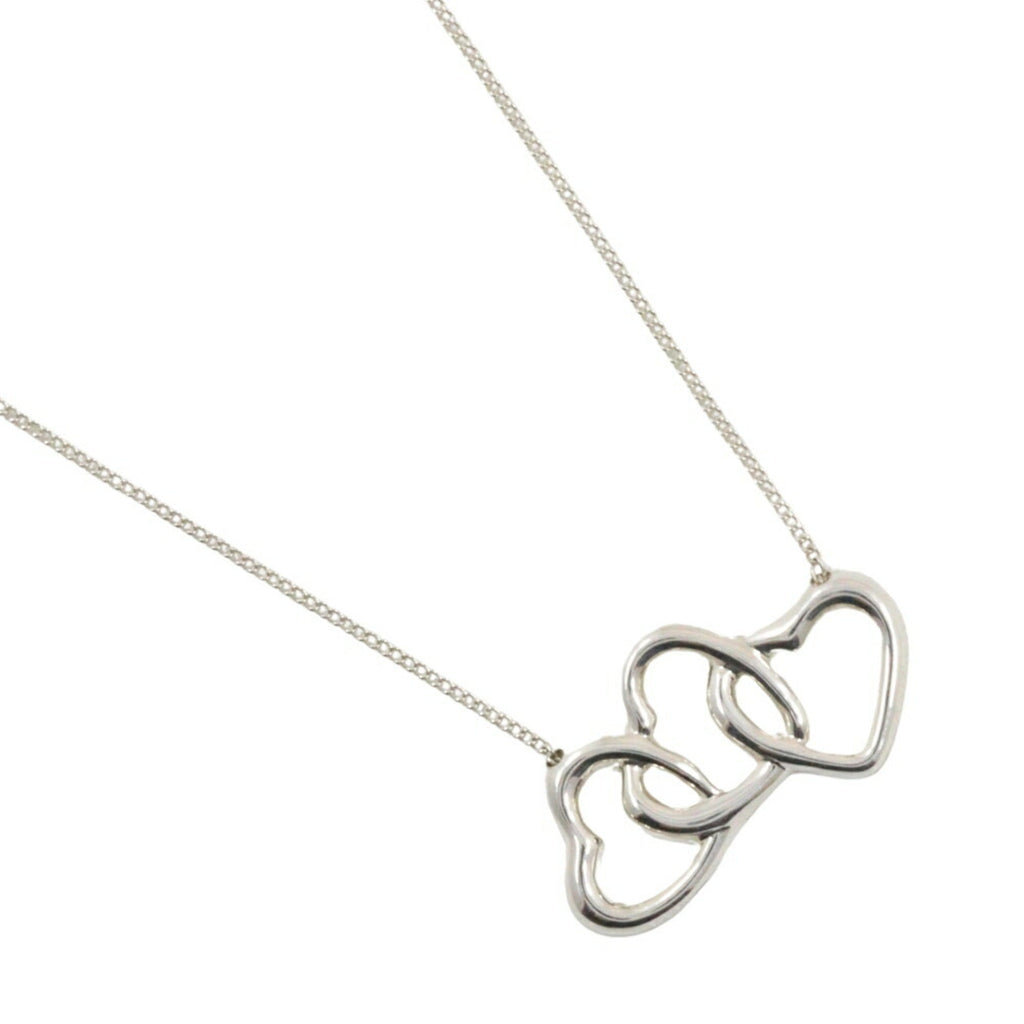 Triple Heart Pendant Necklace Sterling Silver