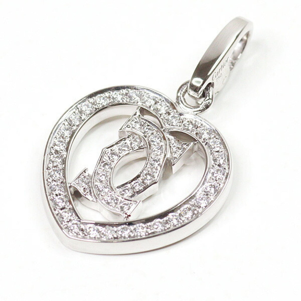 Pendant Necklace 18K White Gold With Diamond