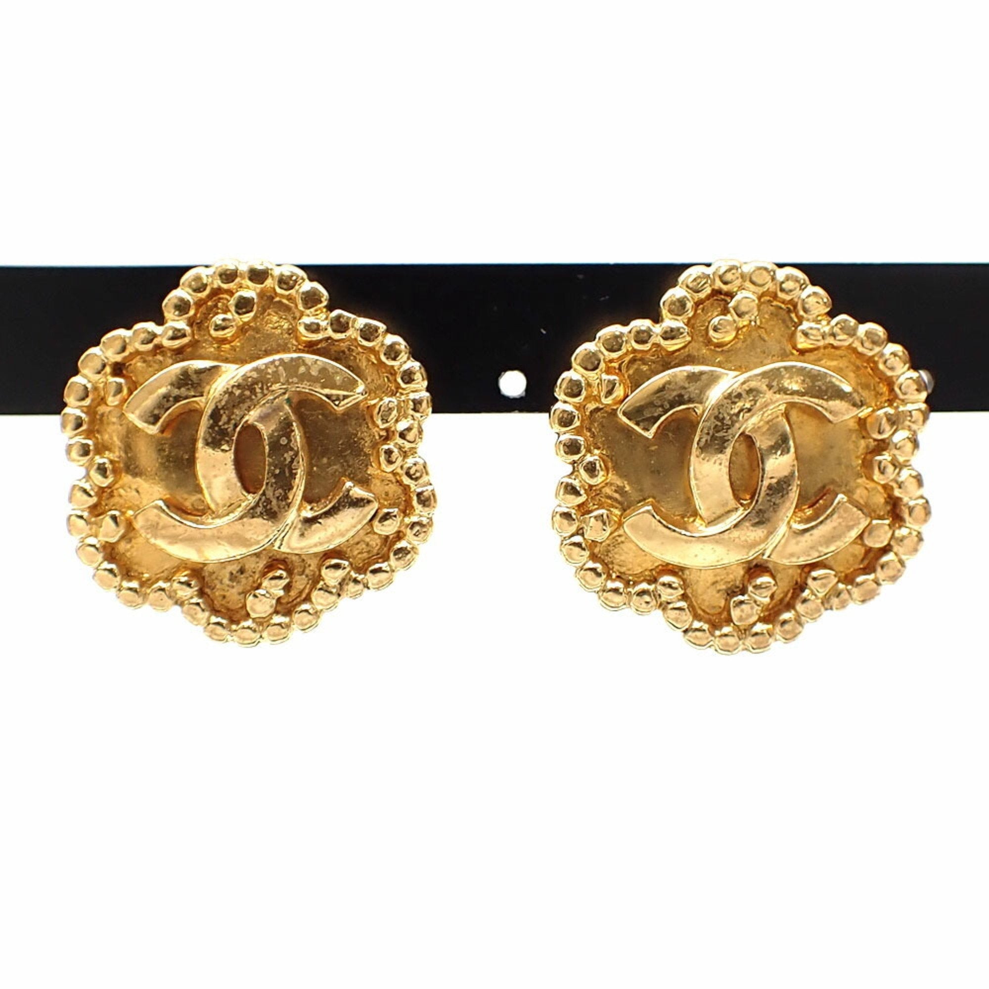 CC Logo Clip-On Earrings Metal