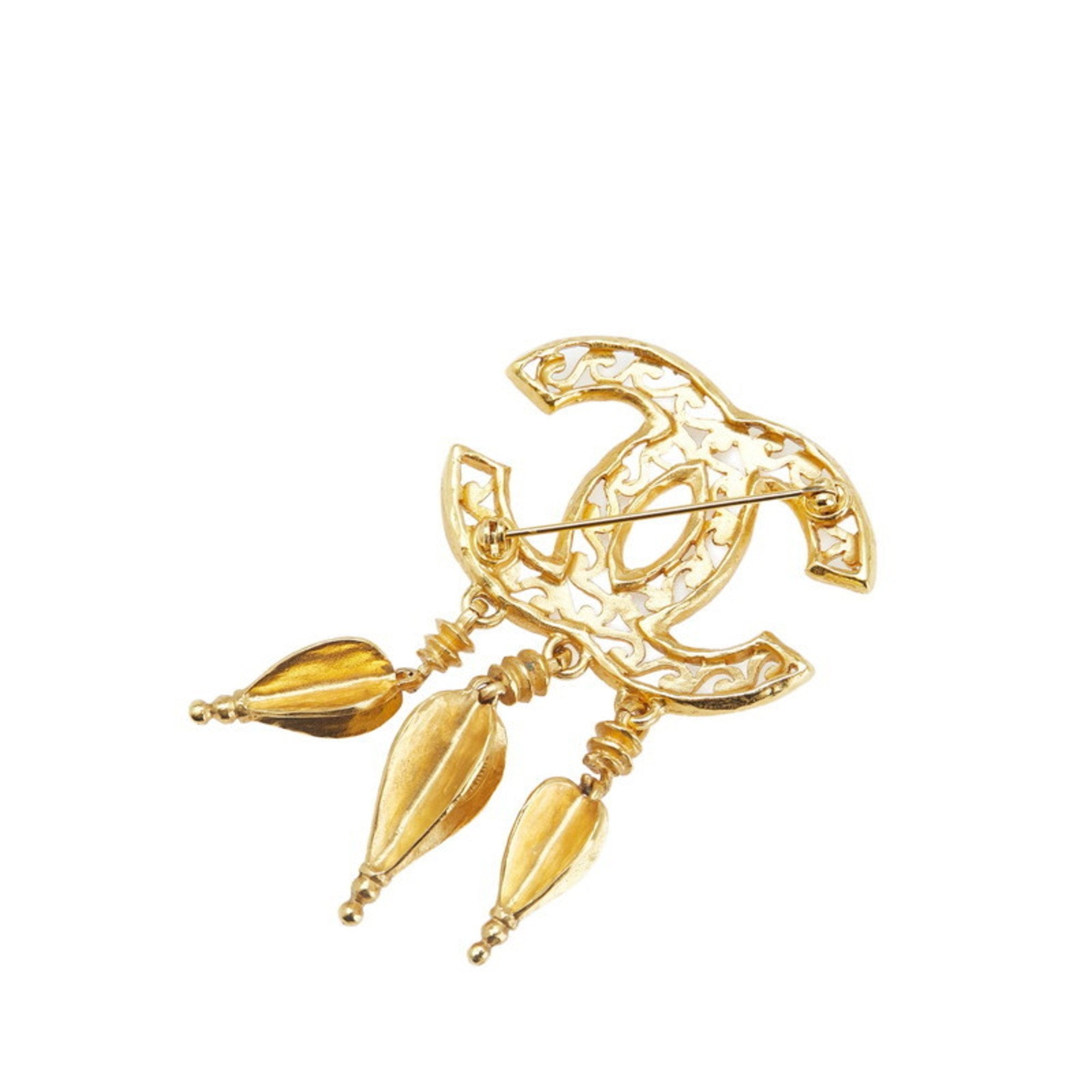 CC Logo Brooch Metal