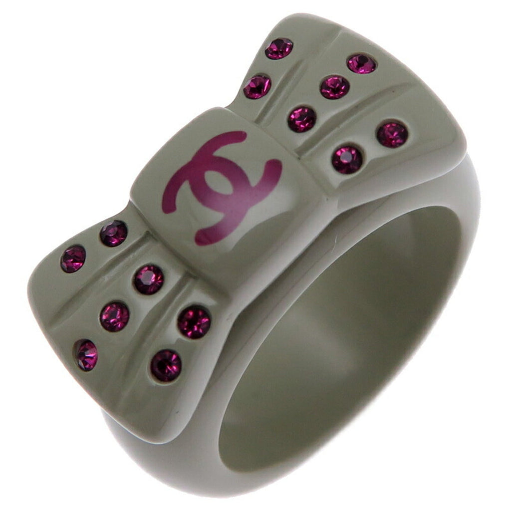 Rhinestone Ring Dark Gray