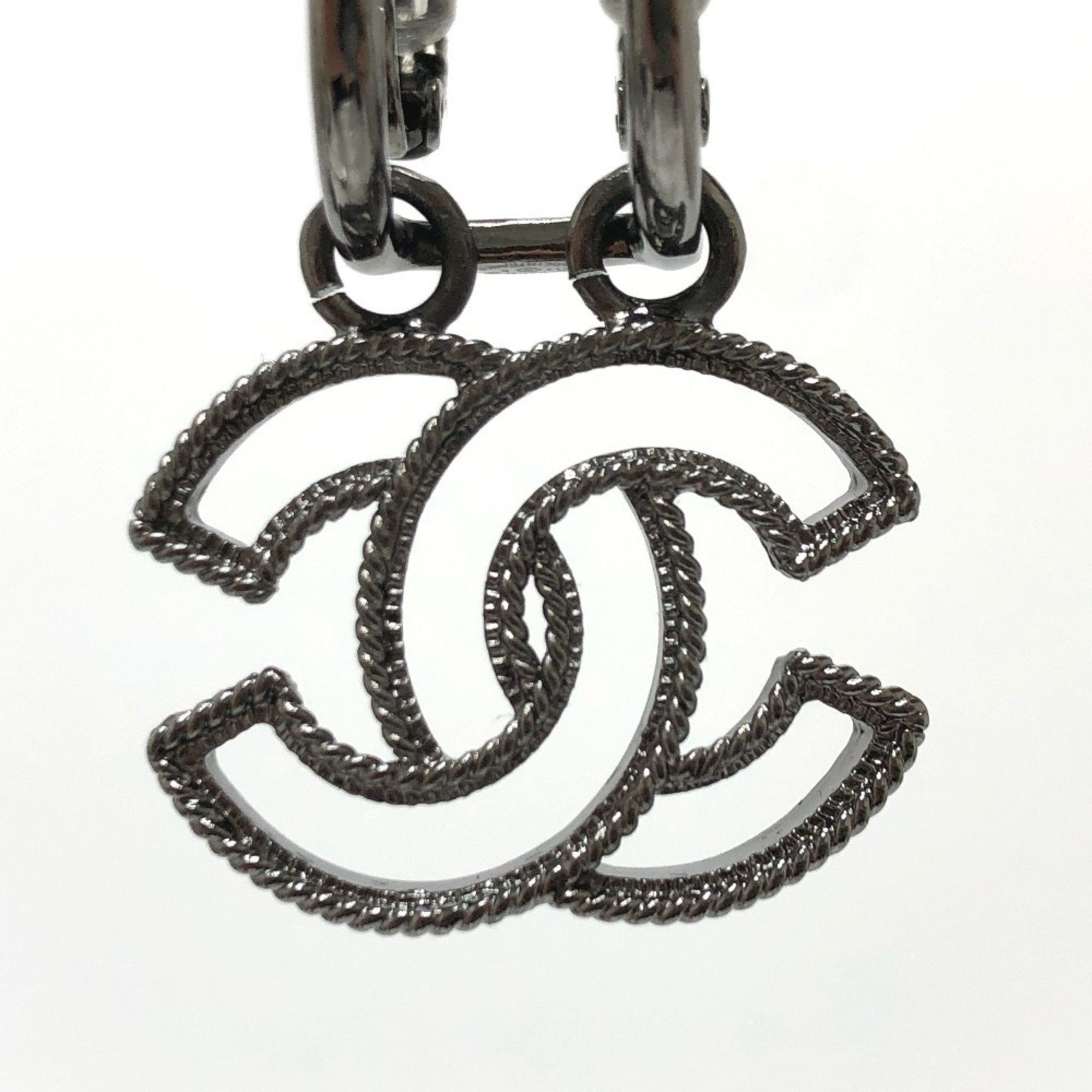 CC Logo Clip-On Earrings Metal