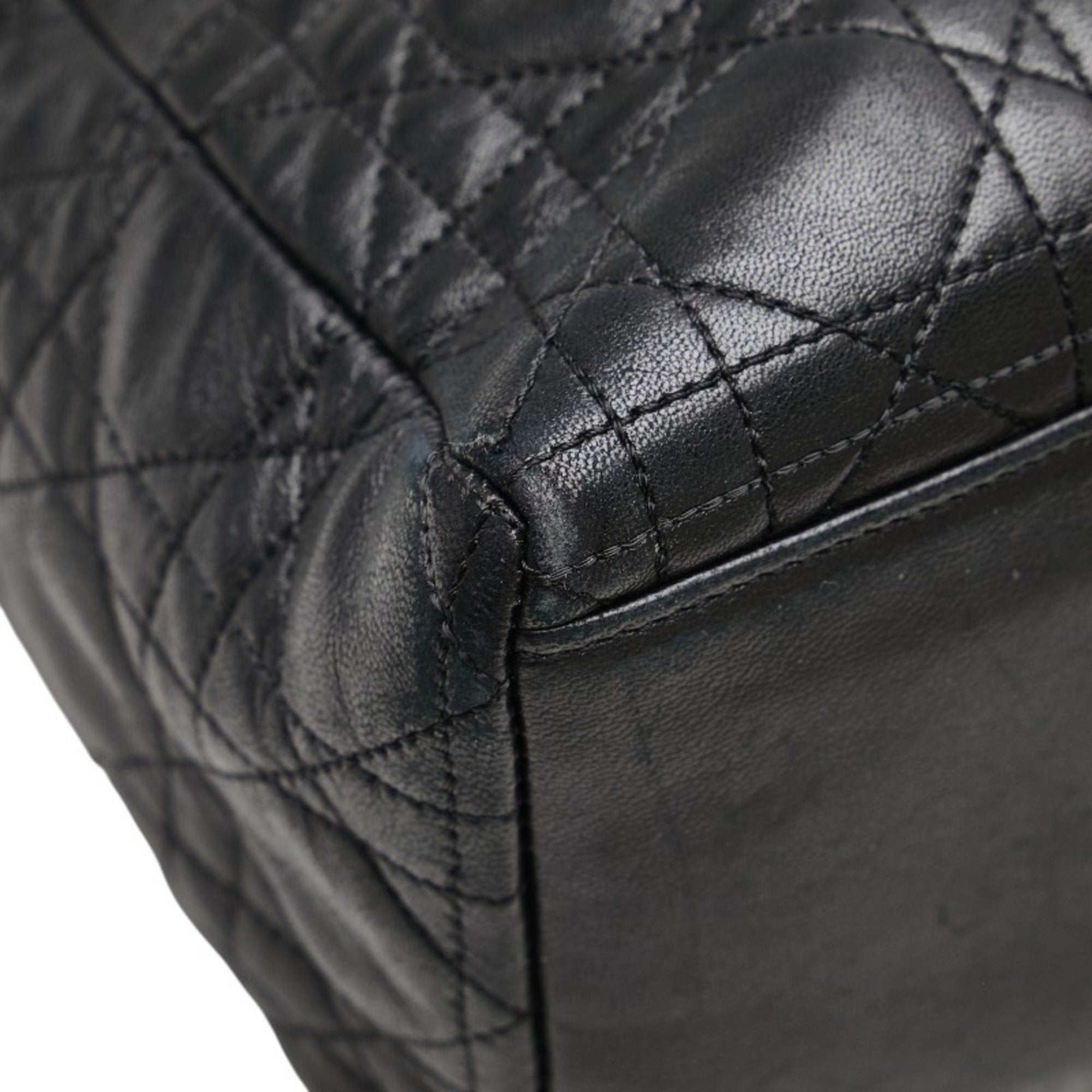 Vintage Lady Dior Bag Cannage Quilt Lambskin Medium