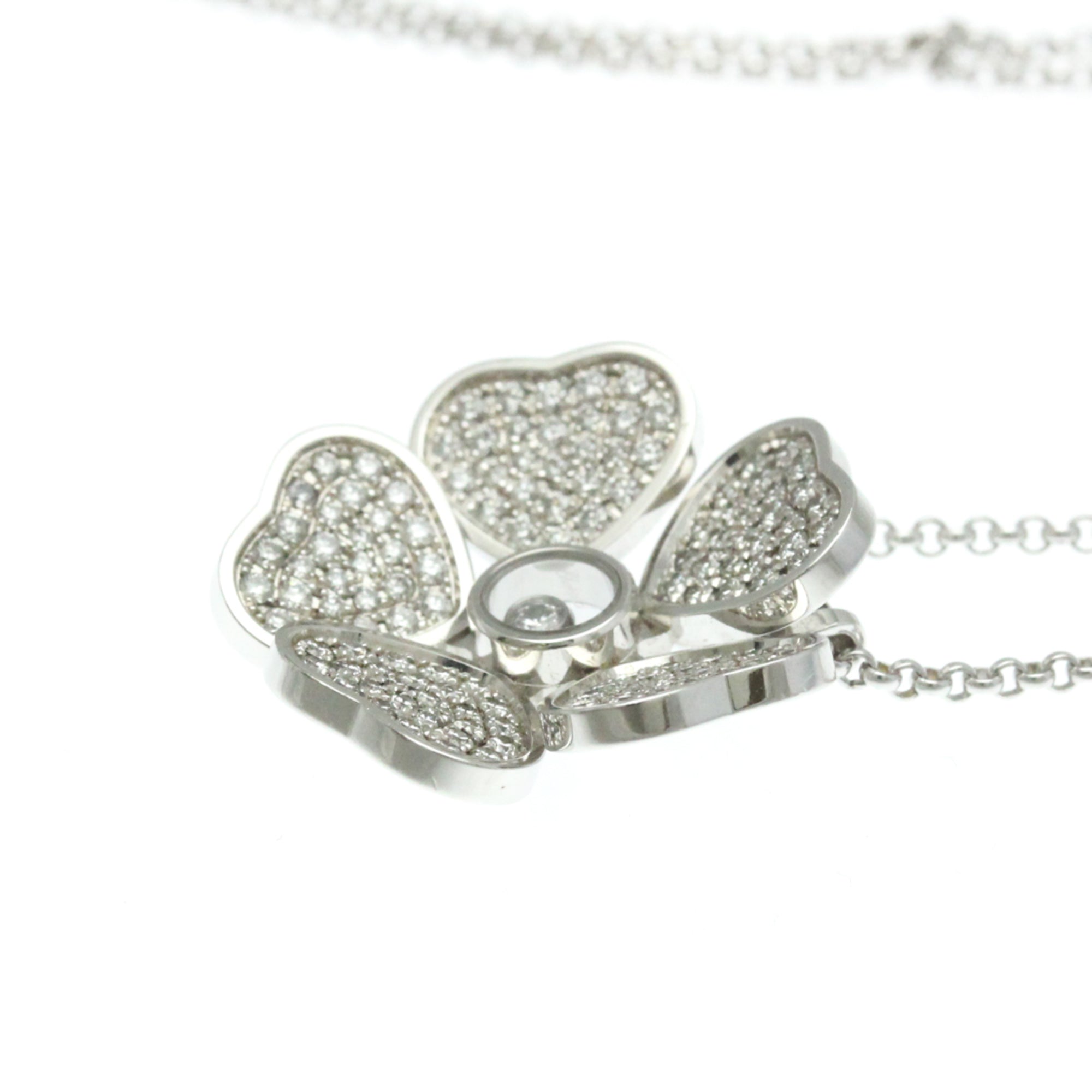 Pendant Necklace 18K White Gold with Diamond