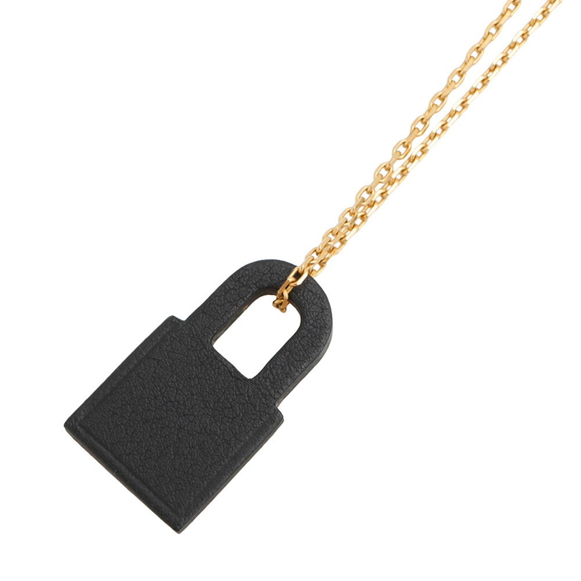 O'Kelly Pendant Necklace Gold and Swift Leather Mini