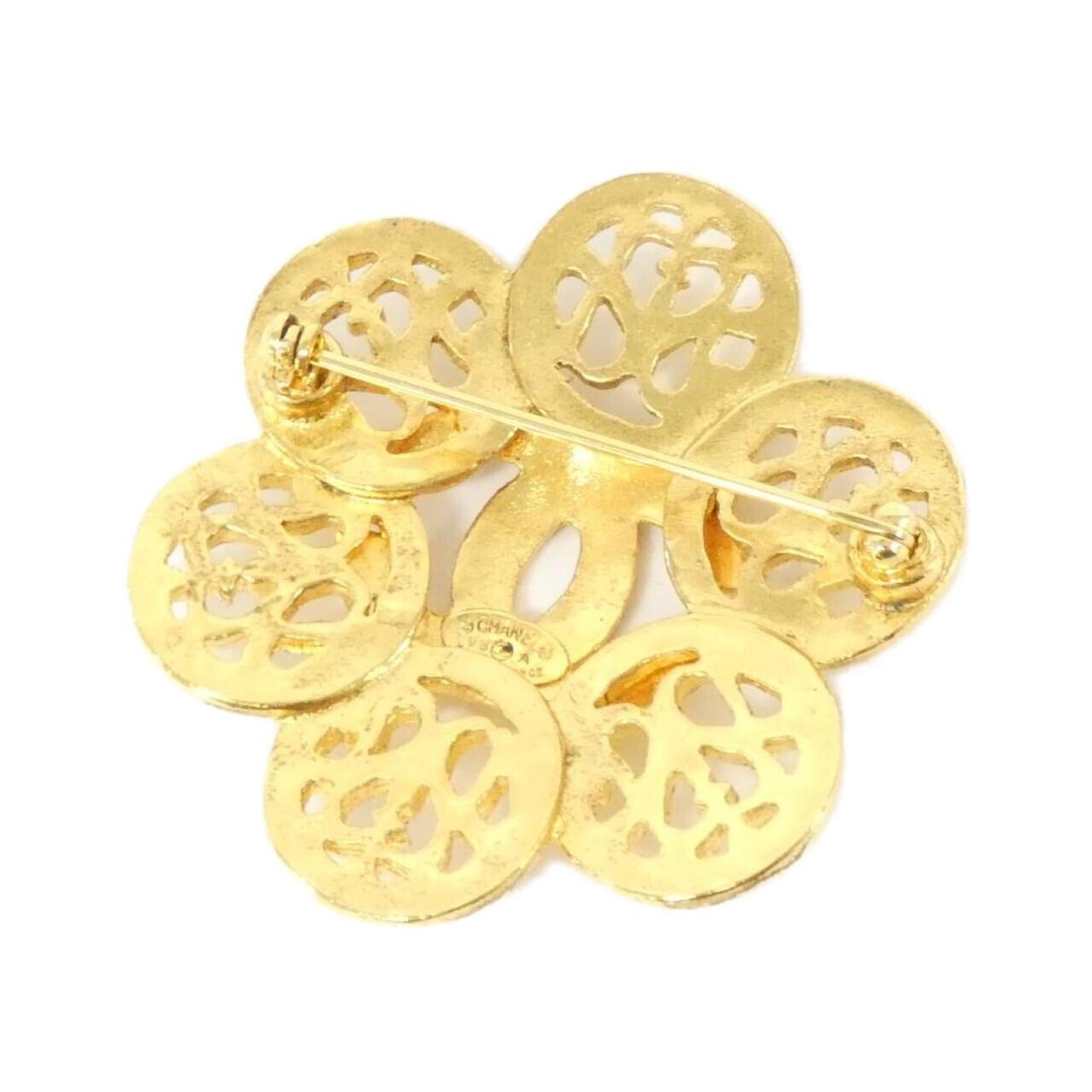 Brooch Gold-Tone Metal