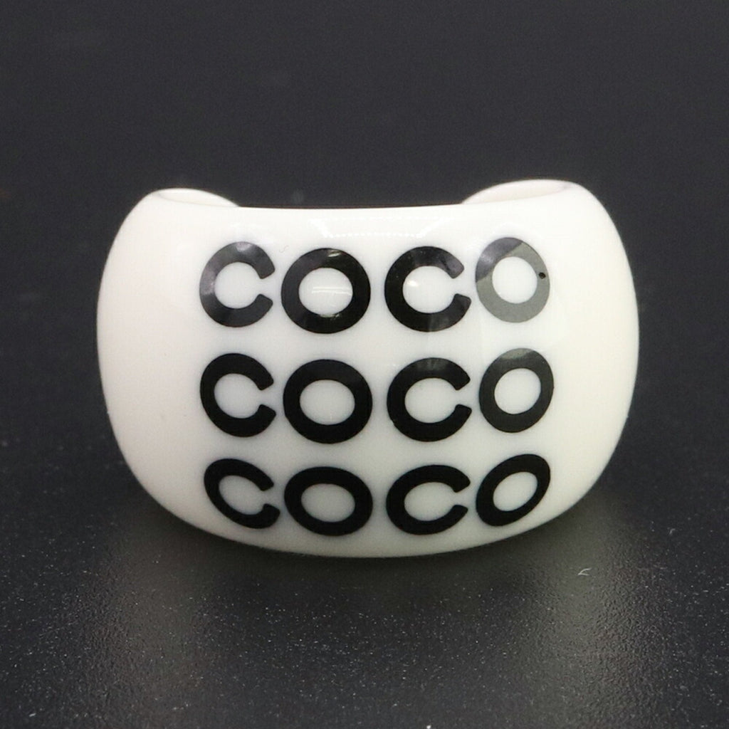 Ring Plastic Black Ivory