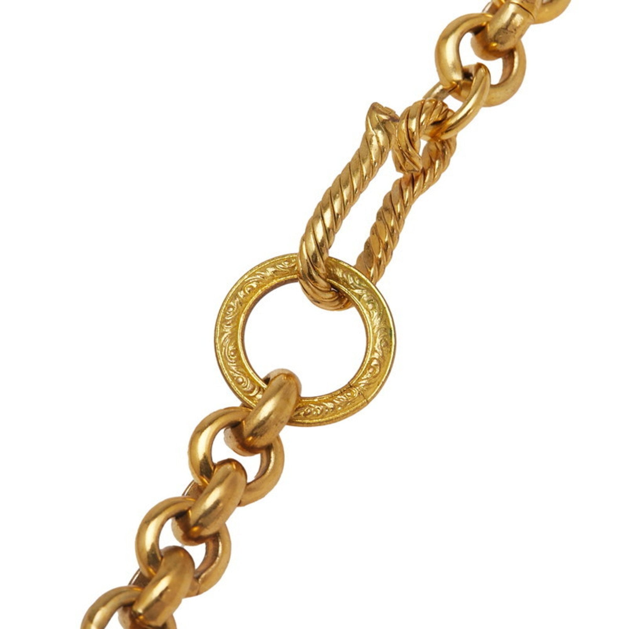 CC Logo Pendant Necklace Metal