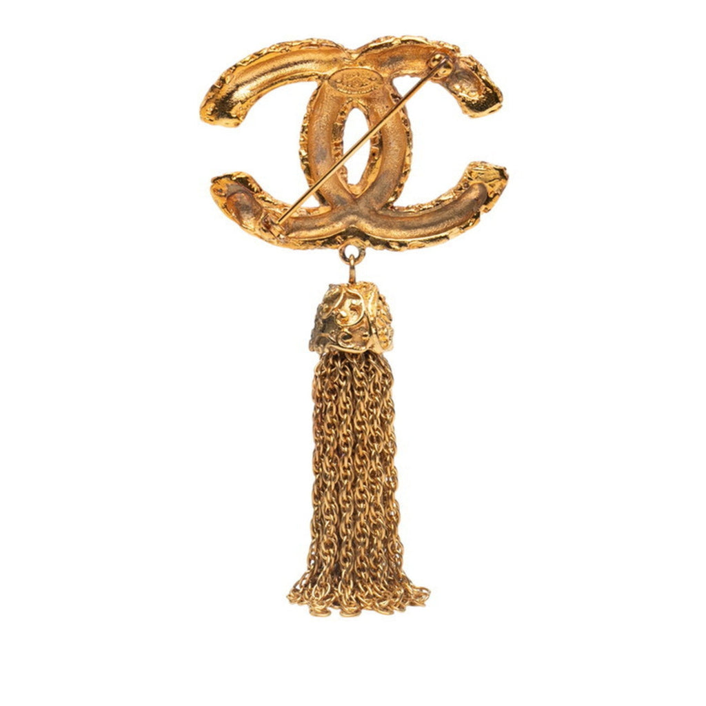 CC Logo Brooch Metal
