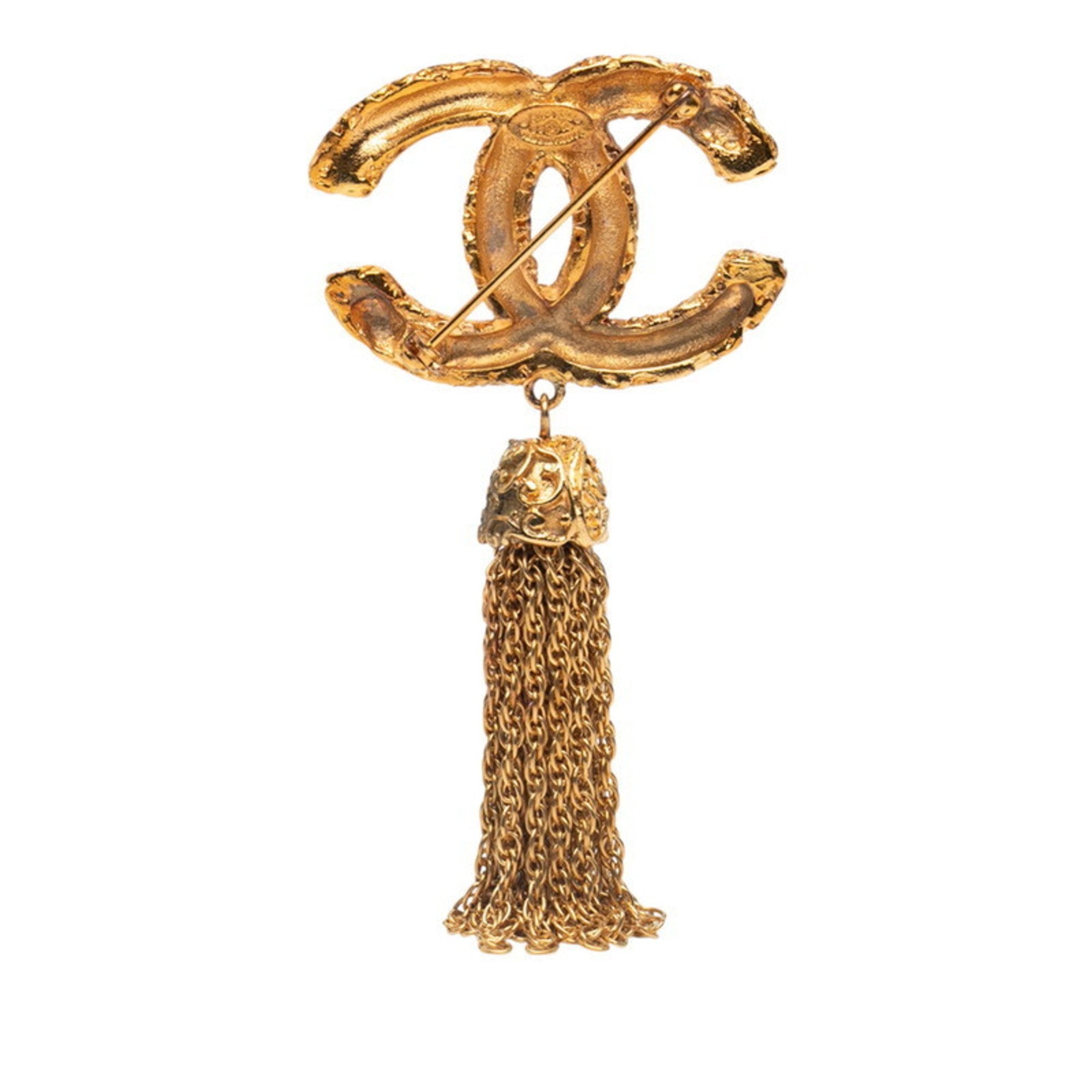 CC Logo Brooch Metal