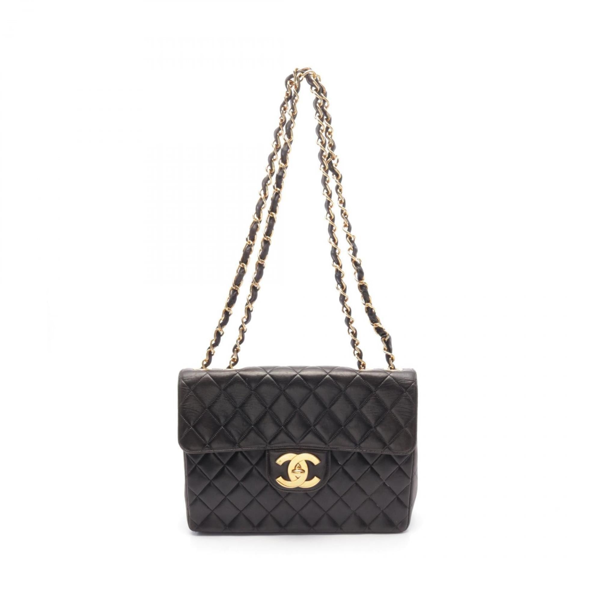 Vintage Classic Single Flap Bag Quilted Lambskin Jumbo
