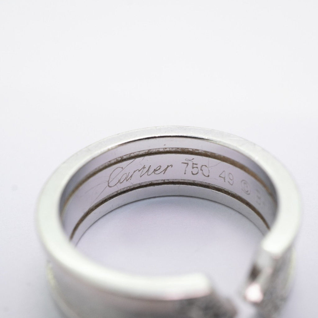 C2 Ring 18K White Gold with Diamond
