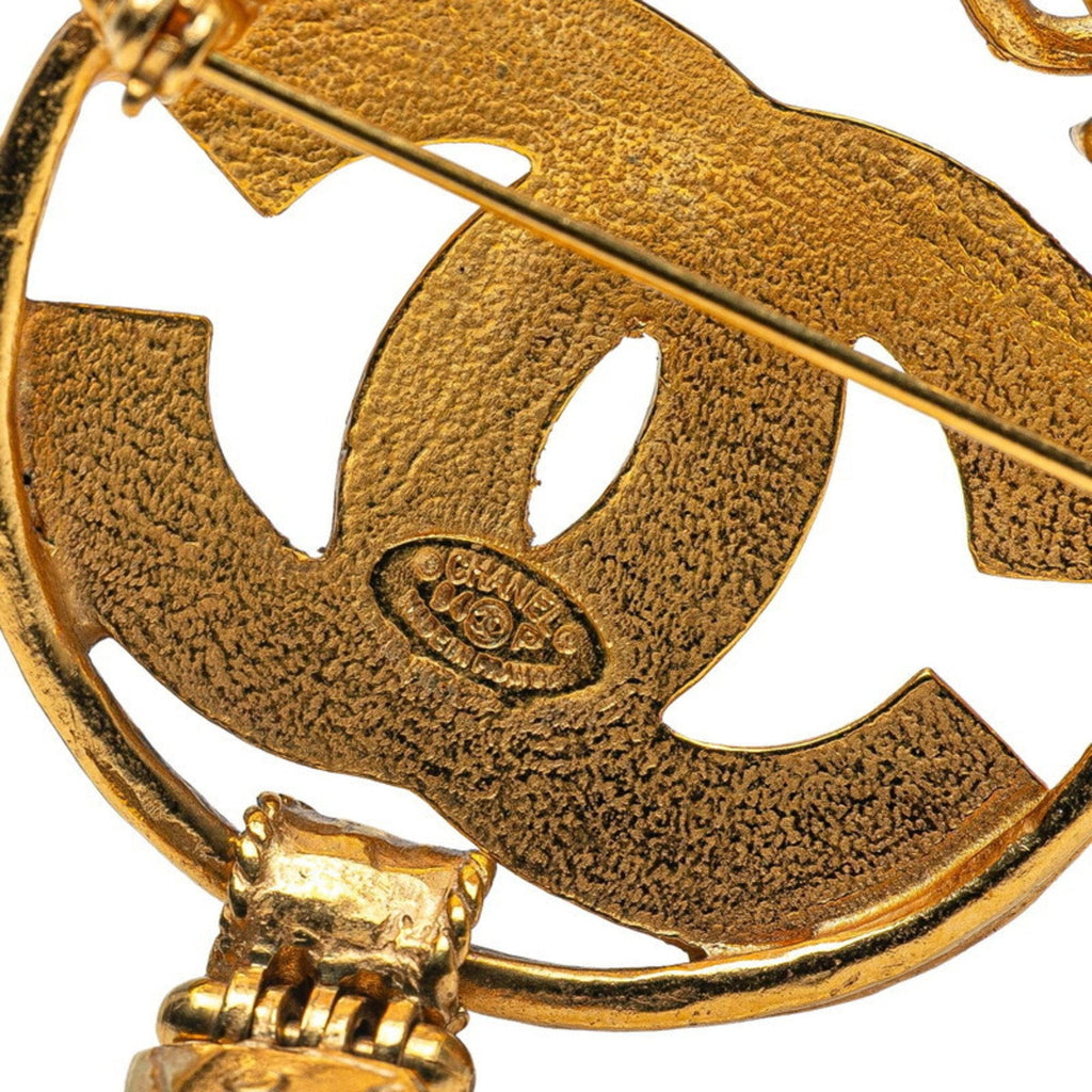 CC Logo Brooch Metal
