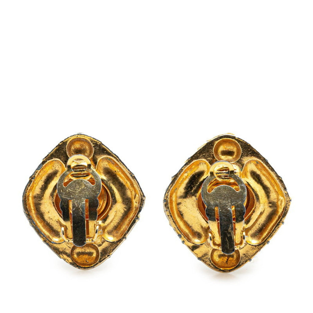 Vintage Earrings Gold-Tone Metal