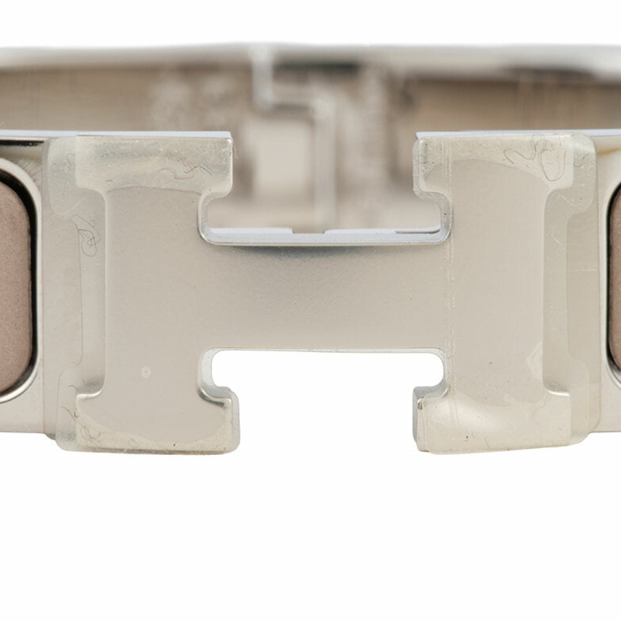 Bracelet Enamel and Metal Marron Silver