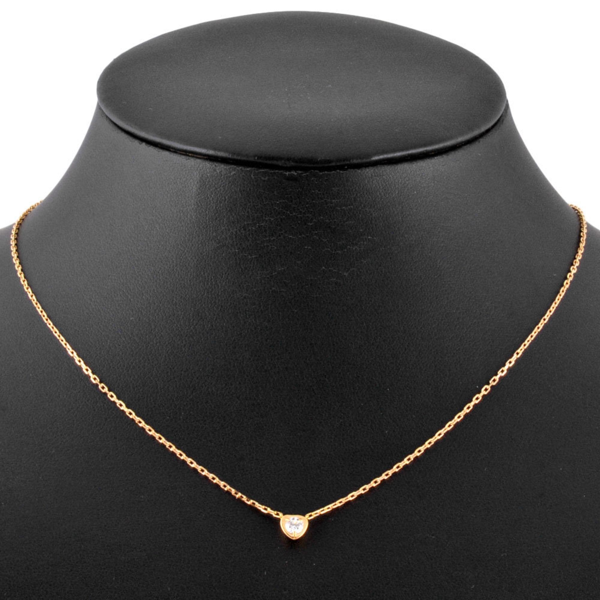 Heart Pendant Necklace 18K Rose Gold with Diamond