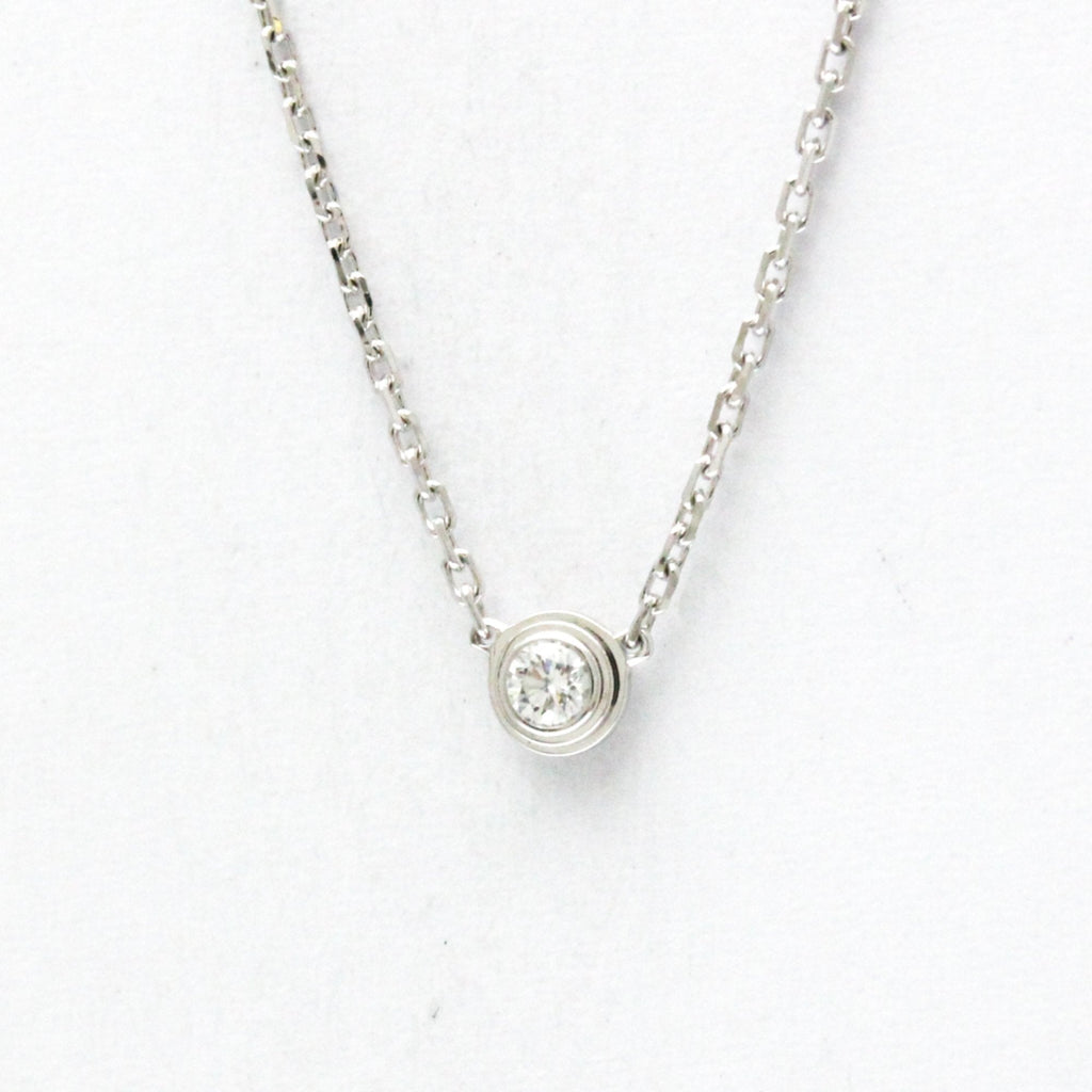 Pendant Necklace 18K White Gold With Diamond