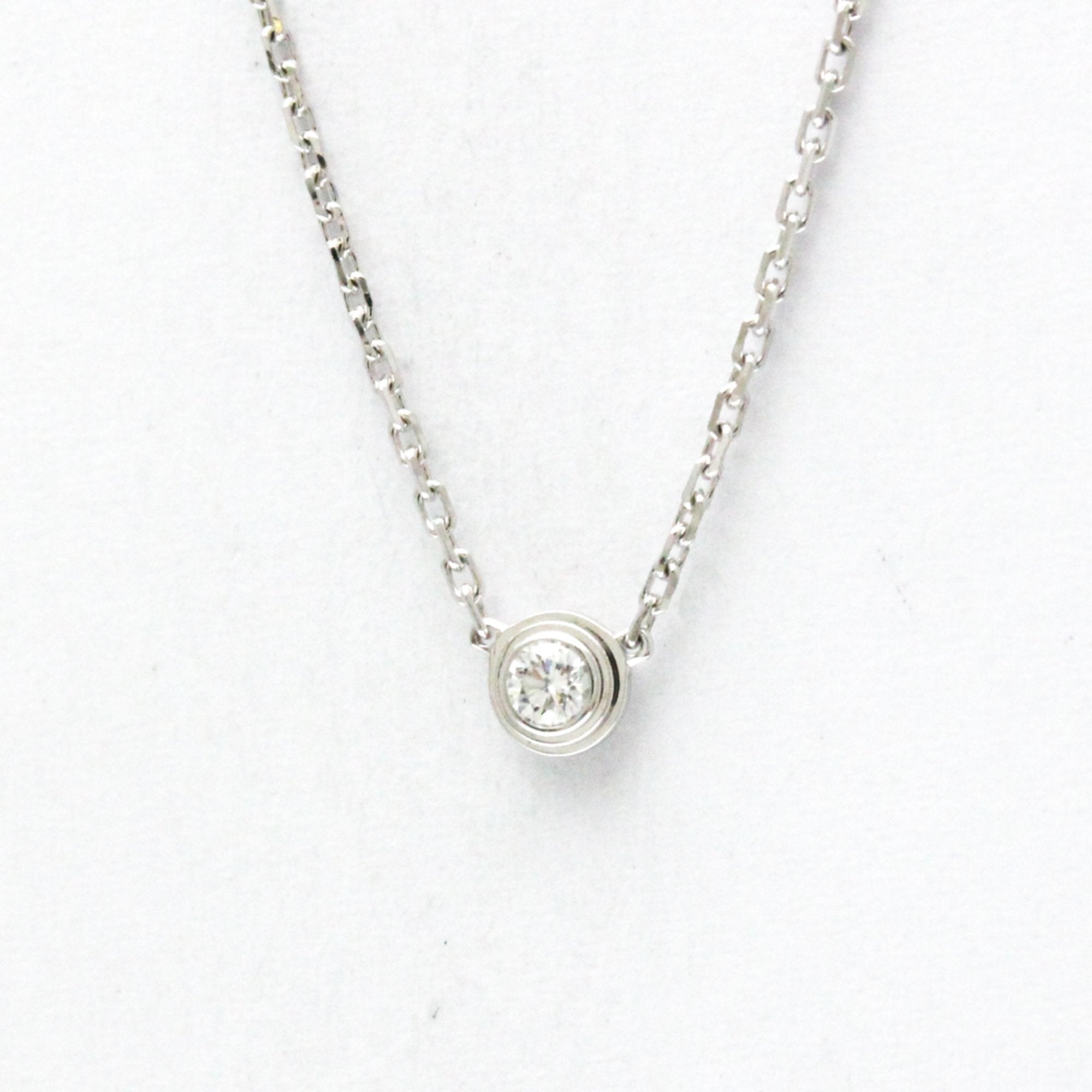 Pendant Necklace 18K White Gold With Diamond