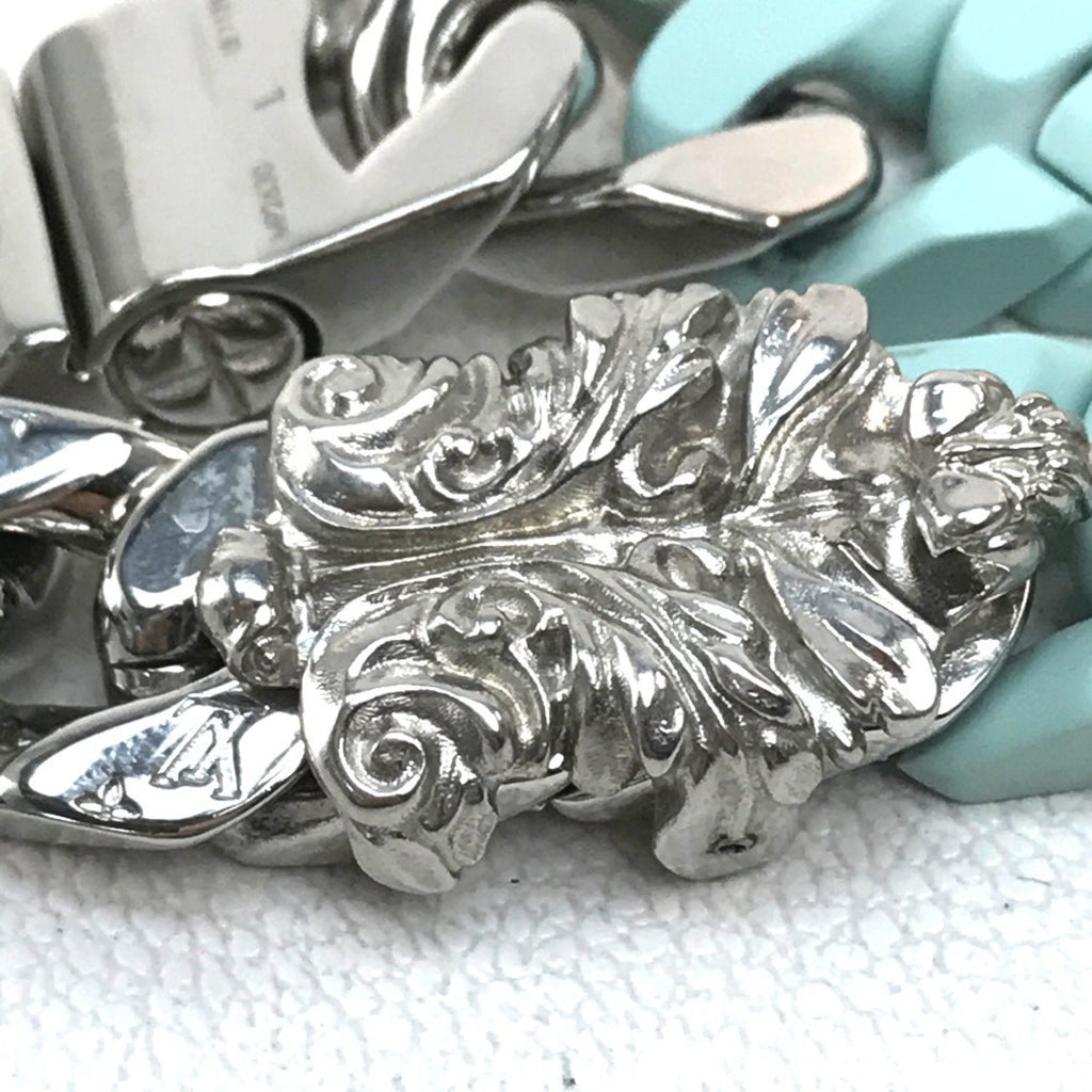 Charm Bracelet Ceramic Green and Silver