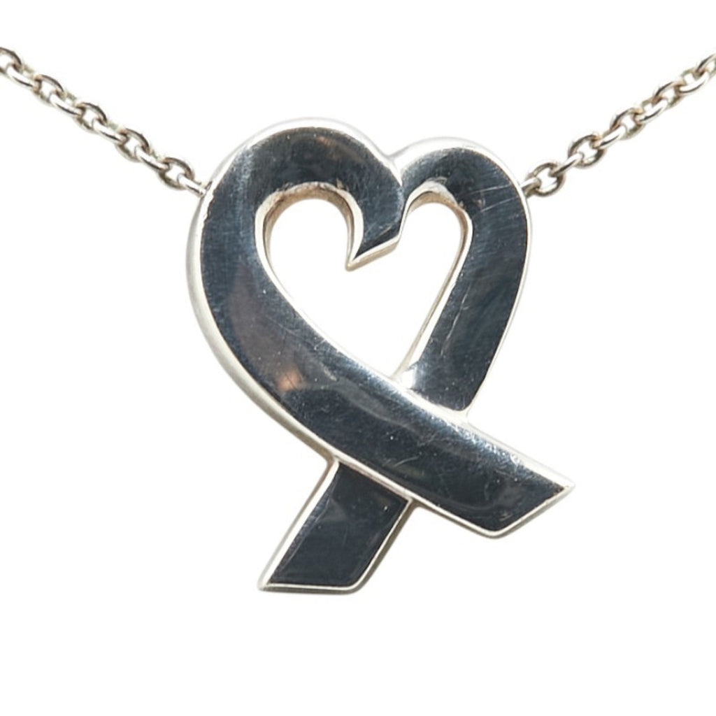 Loving Heart Pendant Necklace Sterling Silver