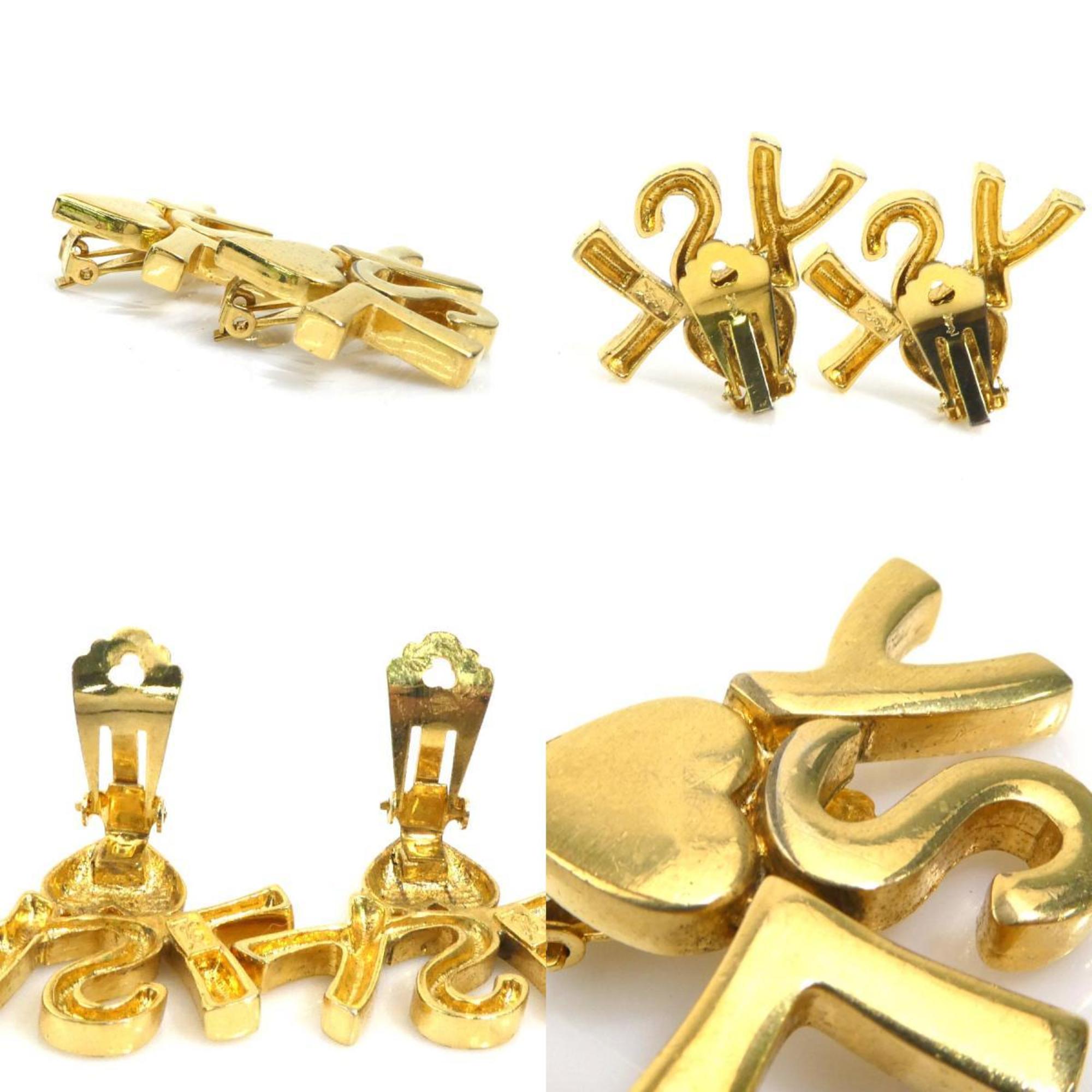 Earrings Gold-Tone Metal
