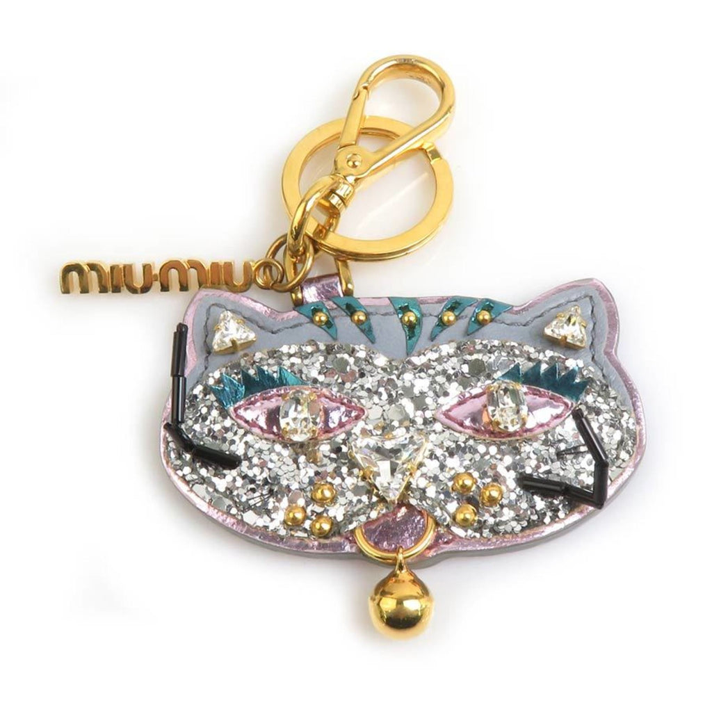 Charm Leather and Metal Purple Handbag Charm