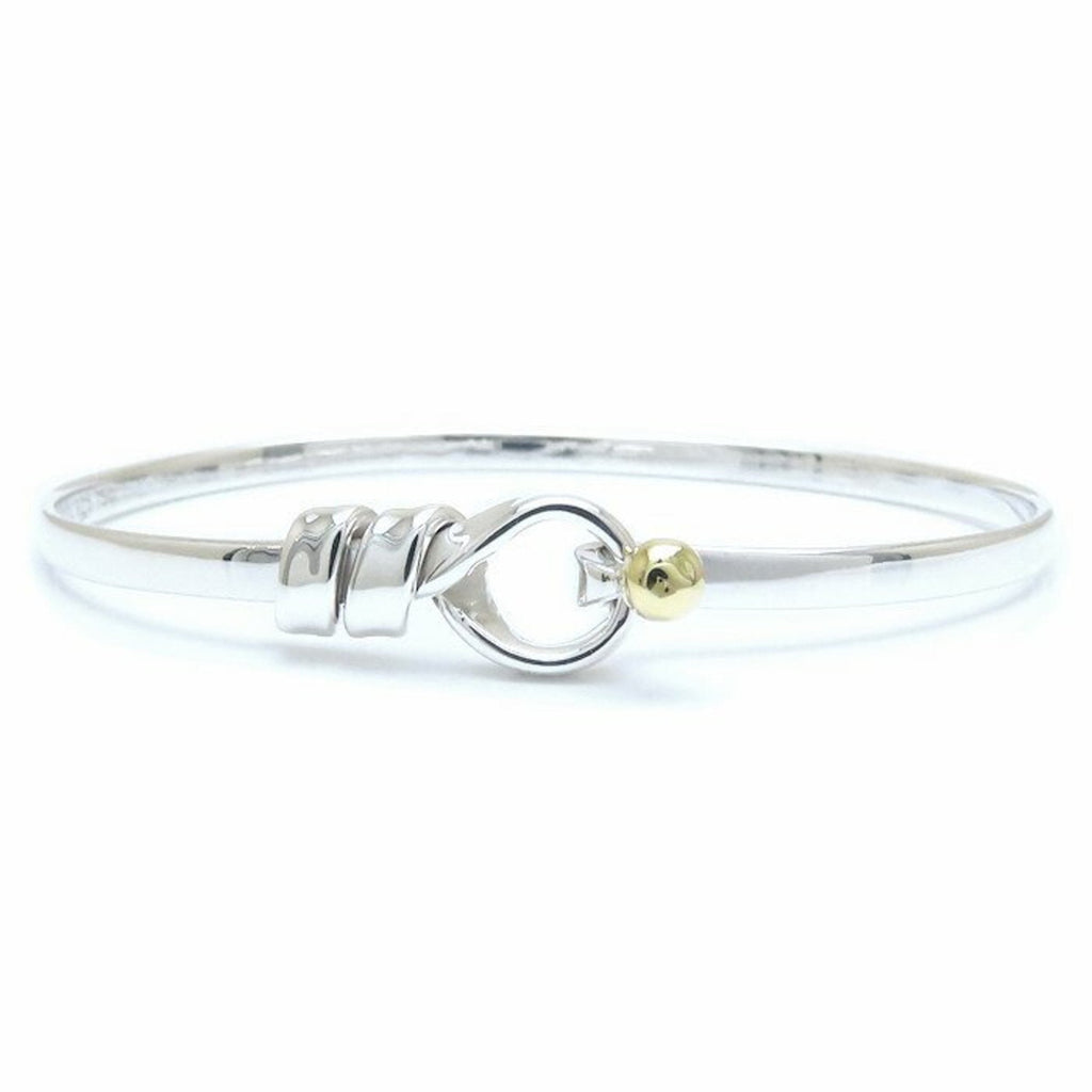 Bangle Sterling Silver and 18K Yellow Gold Bracelet