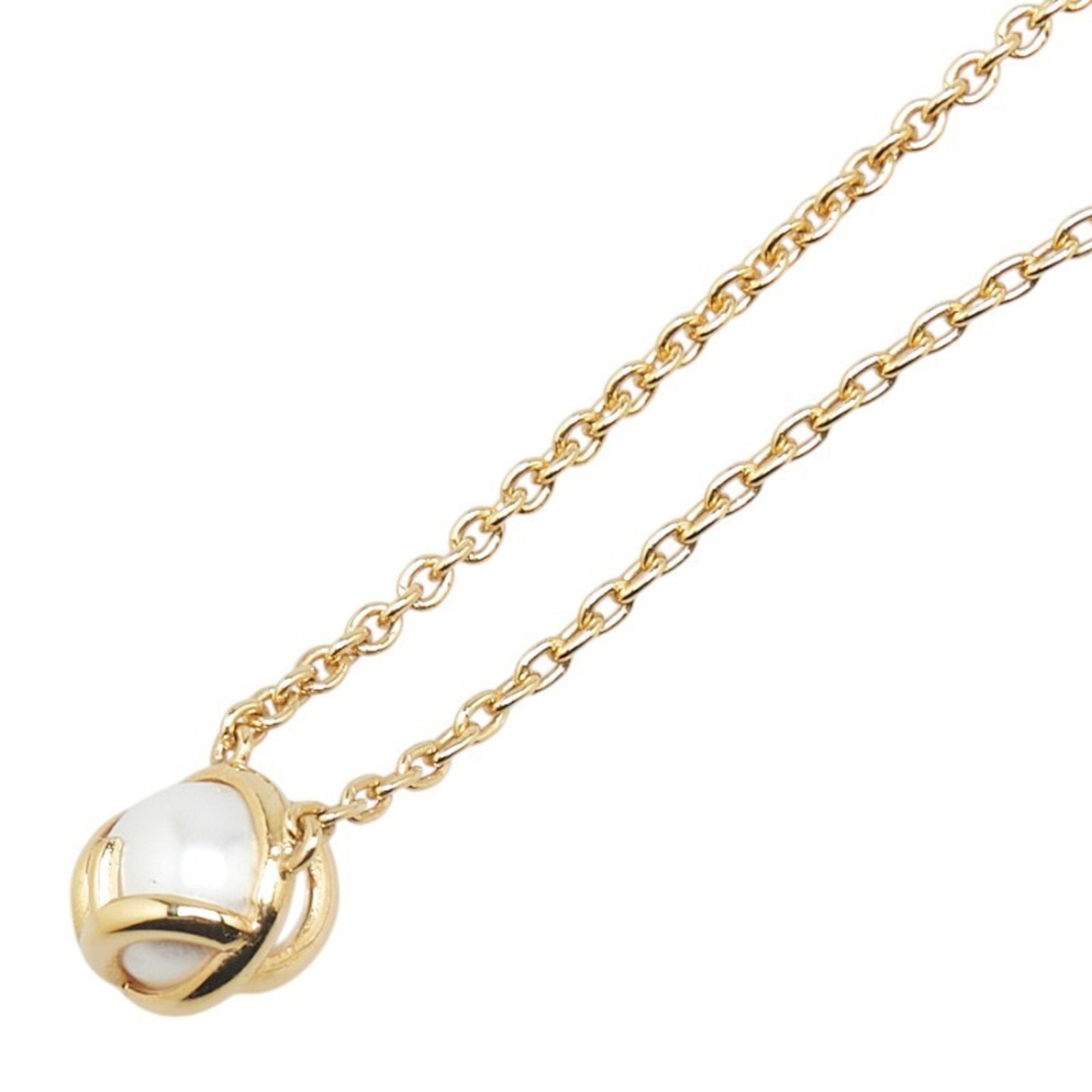 Pendant Necklace Gold With Artificial Pearl