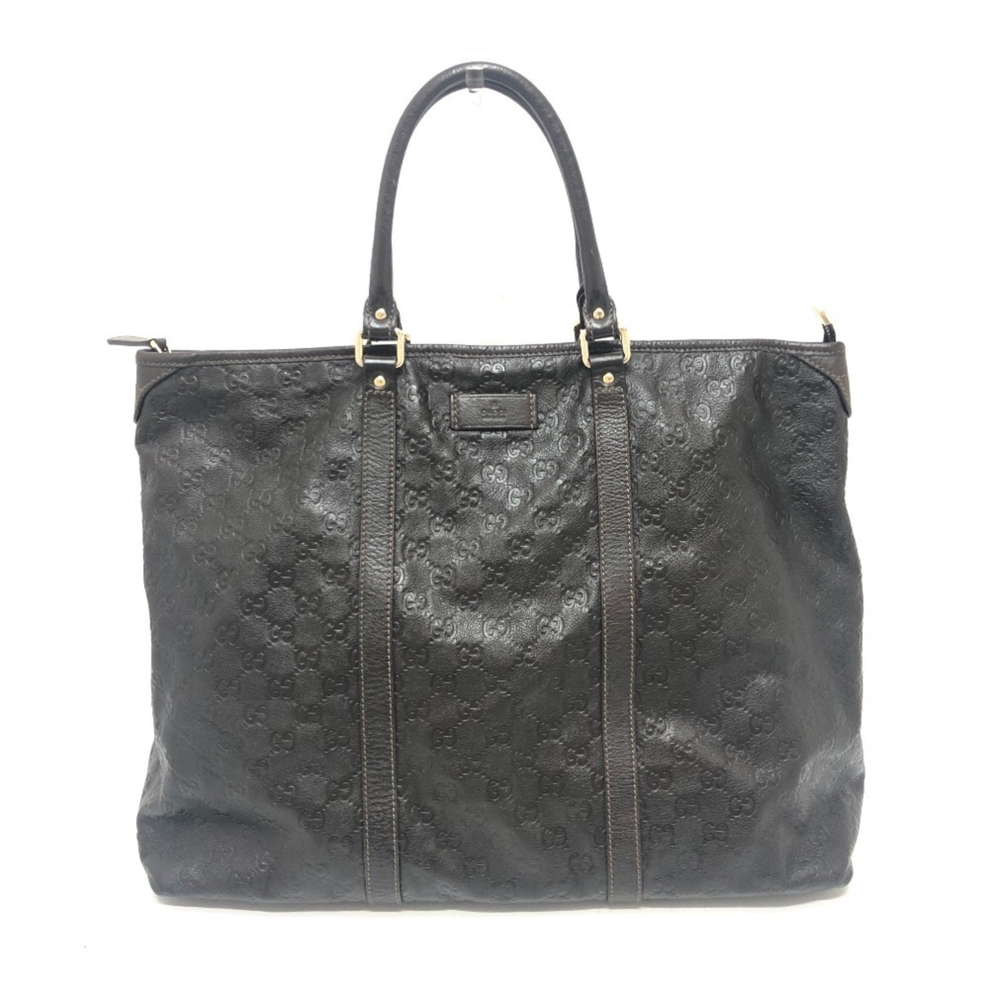 Joy Zip Top Tote Guccissima Leather Medium