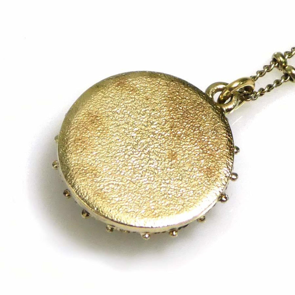 CC Logo Pendant Necklace Gold-Tone Metal