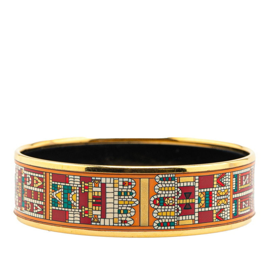 Enamel Bracelet Black Gold Multicolor